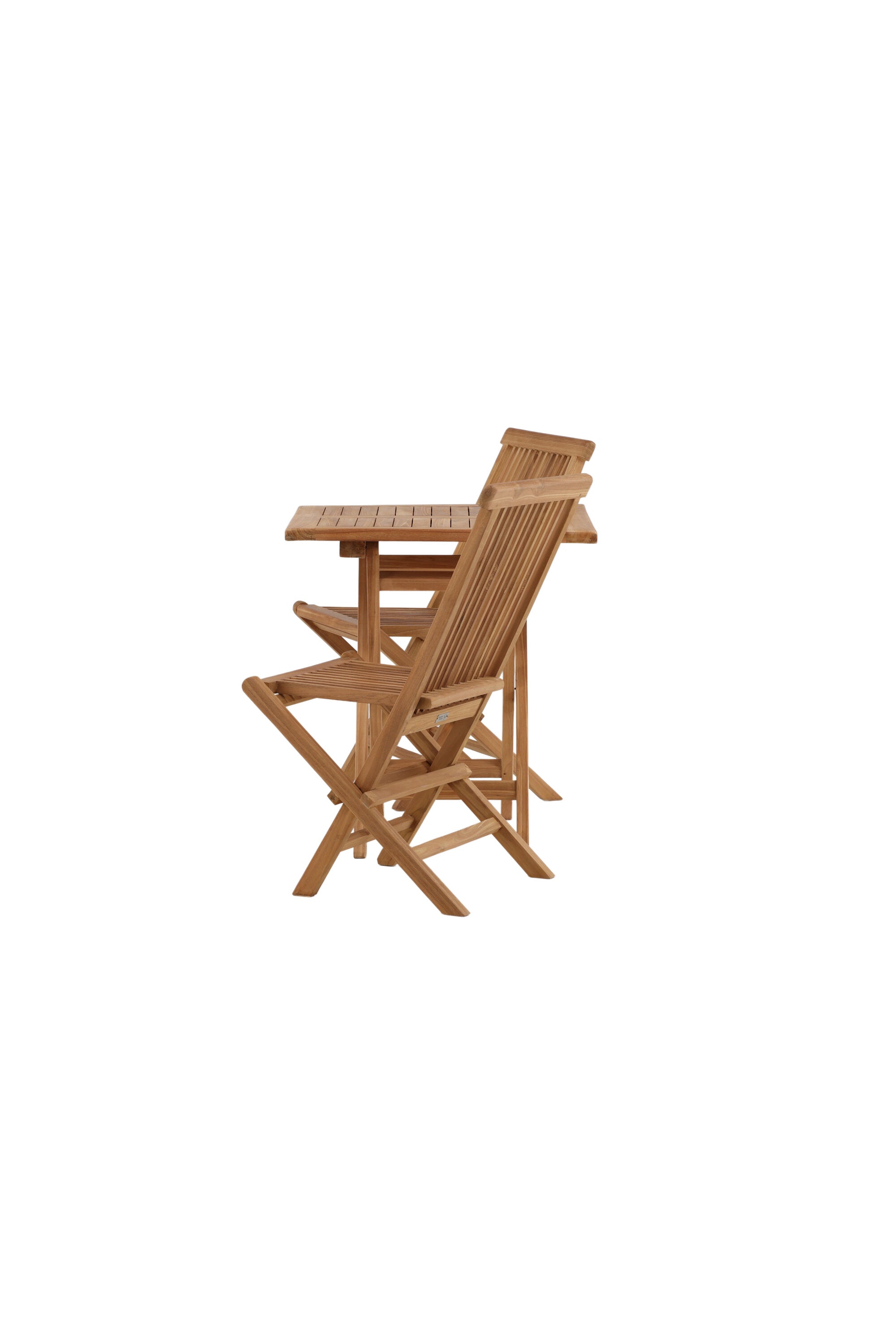 Kenya Outdoor-Klapptischset ohne Armlehene 70cm/2St. in Natur / Grau präsentiert im Onlineshop von KAQTU Design AG. Gartentischset ist von Venture Home