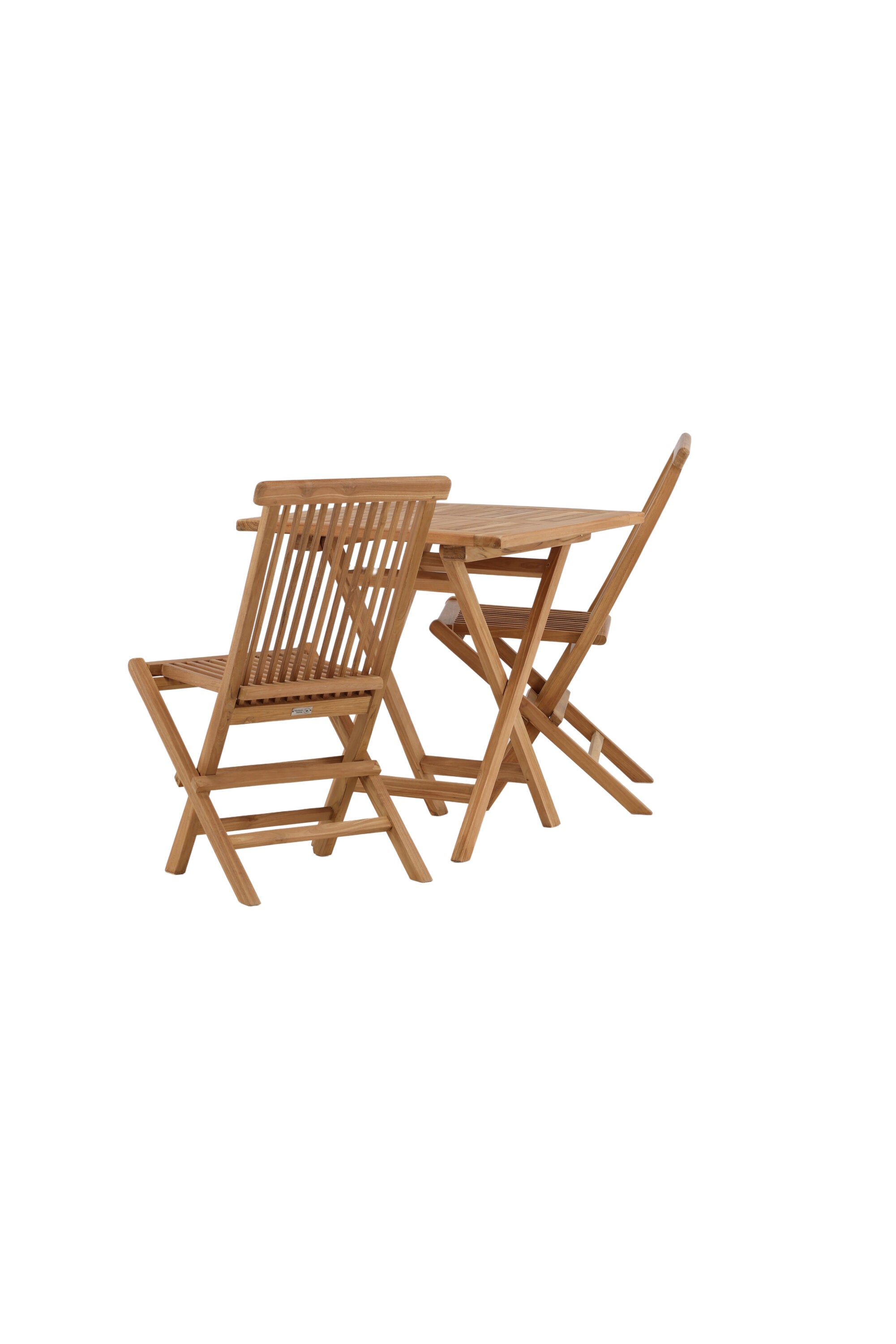 Kenya Outdoor-Klapptischset ohne Armlehene 70cm/2St. in Natur / Grau präsentiert im Onlineshop von KAQTU Design AG. Gartentischset ist von Venture Home