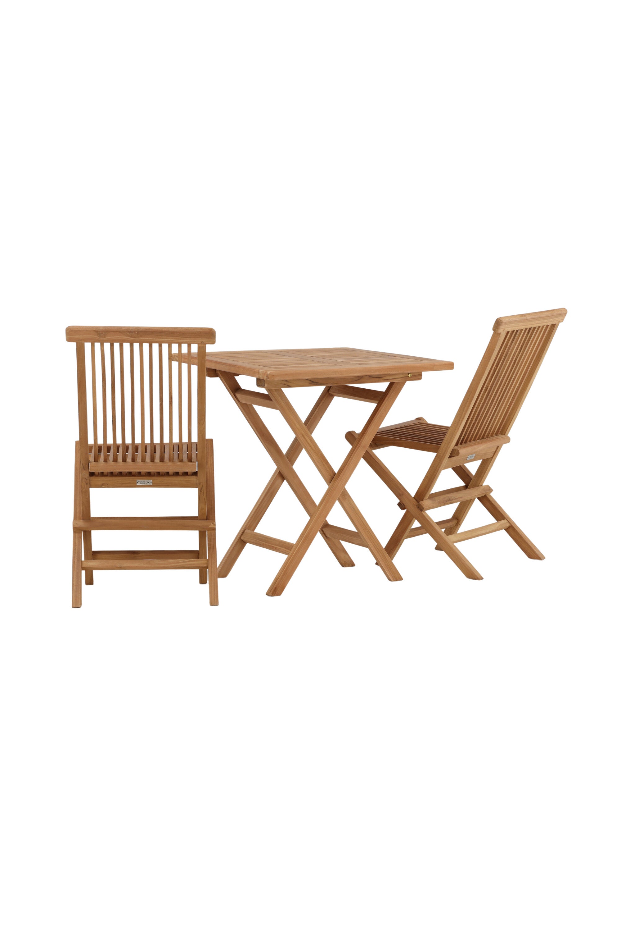 Kenya Outdoor-Klapptischset ohne Armlehene 70cm/2St. in Natur / Grau präsentiert im Onlineshop von KAQTU Design AG. Gartentischset ist von Venture Home