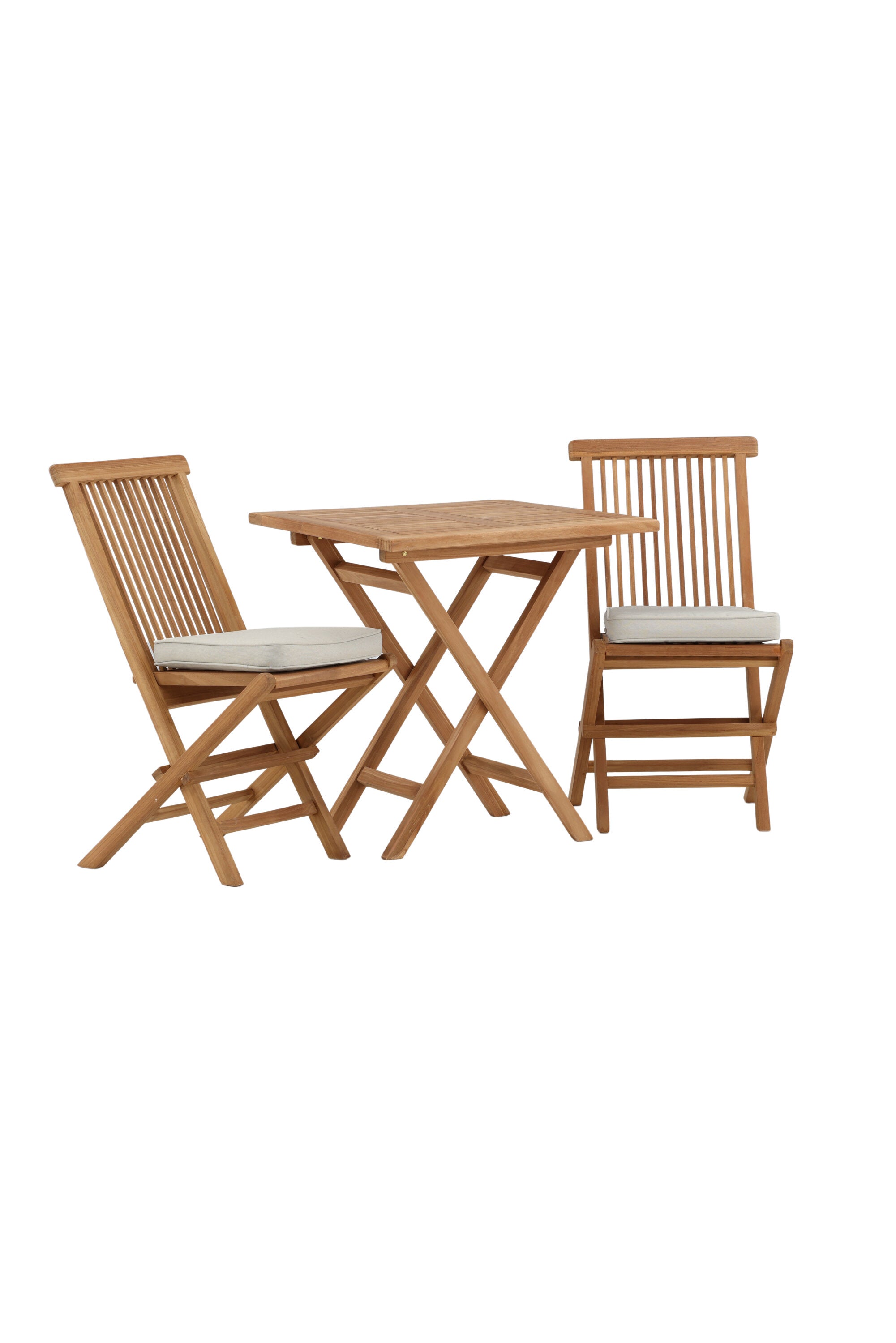 Kenya Outdoor-Klapptischset ohne Armlehene 70cm/2St. in Natur präsentiert im Onlineshop von KAQTU Design AG. Gartentischset ist von Venture Home