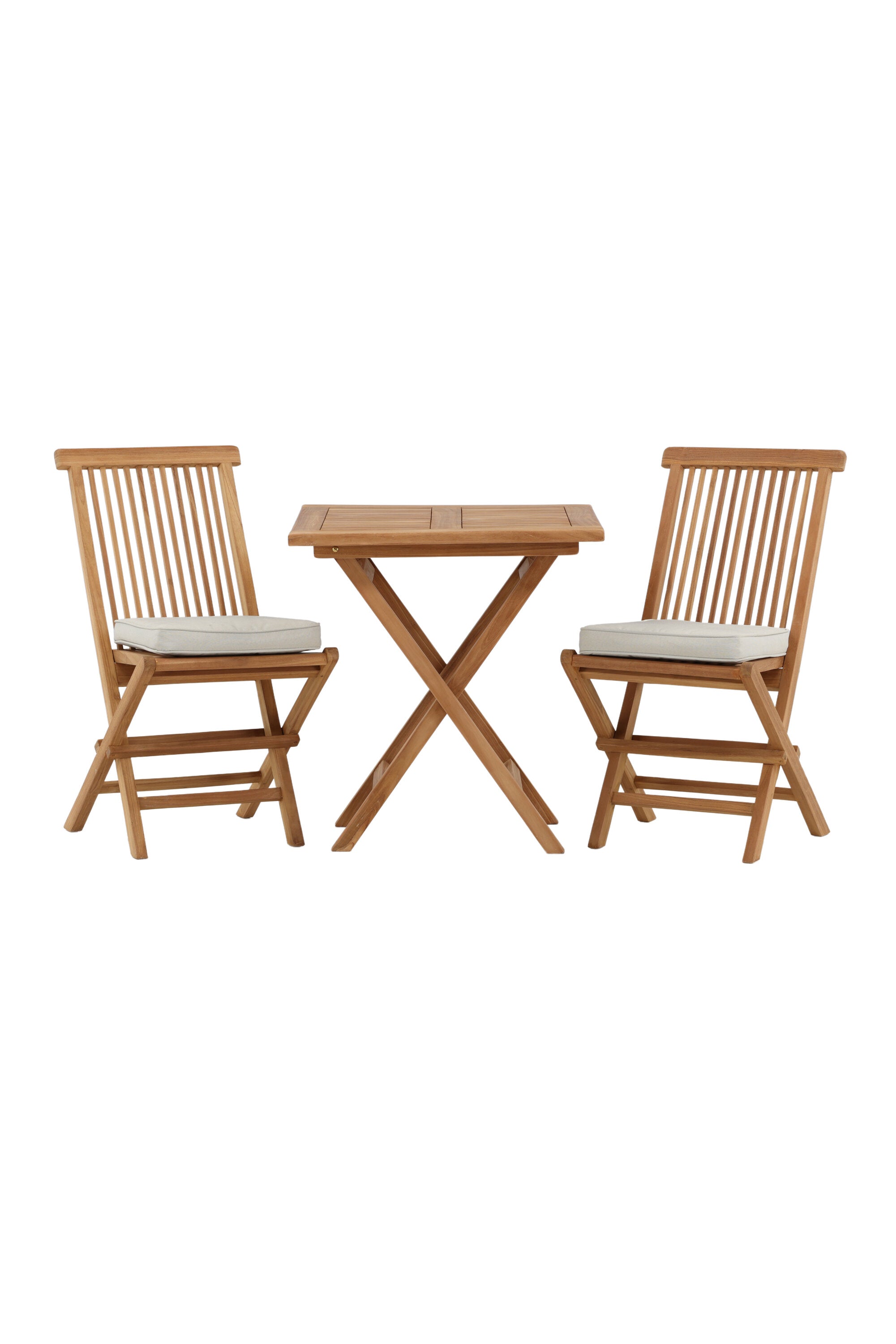 Kenya Outdoor-Klapptischset ohne Armlehene 70cm/2St. in Natur präsentiert im Onlineshop von KAQTU Design AG. Gartentischset ist von Venture Home