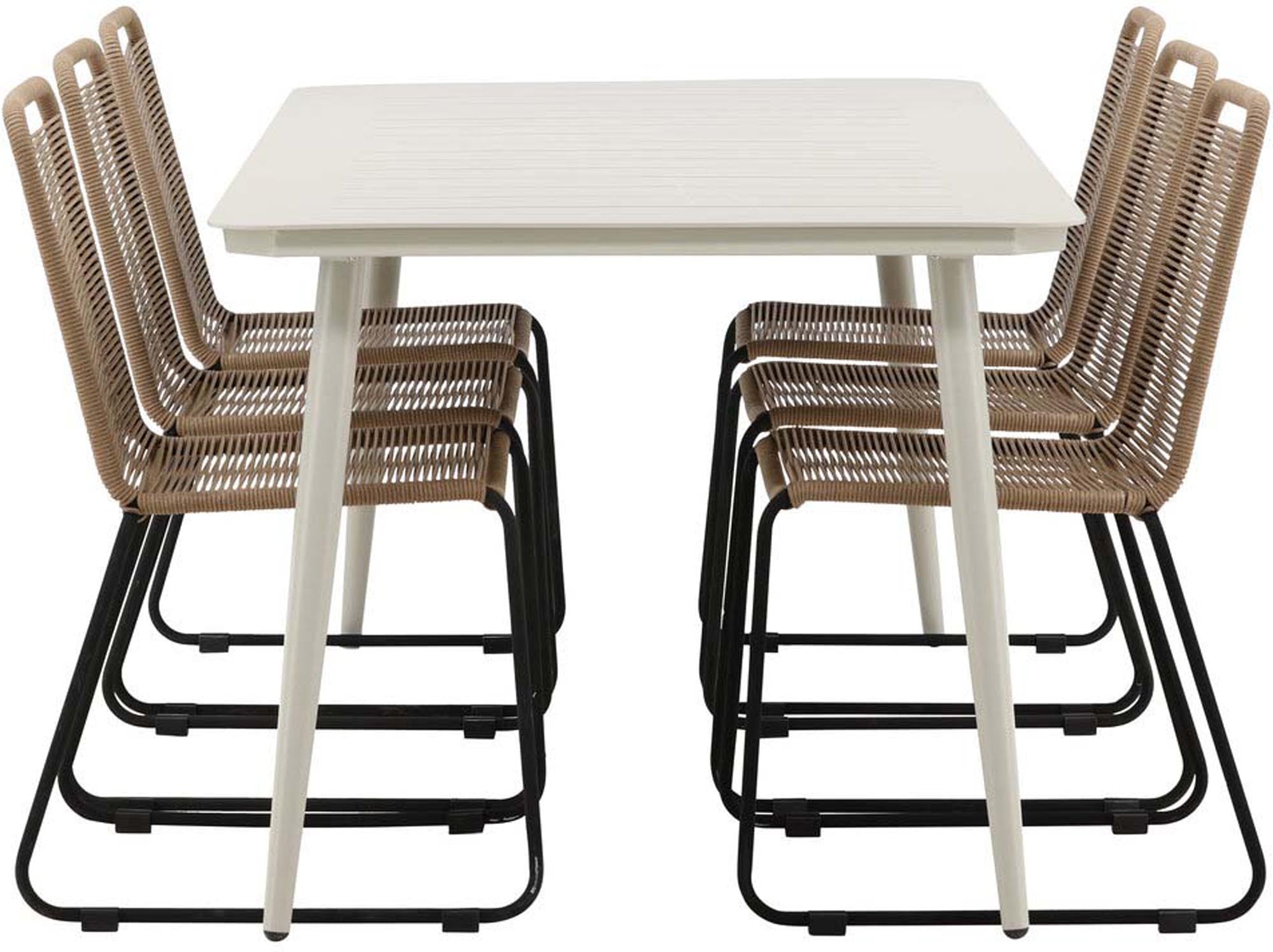 Stilvolles Tischset für luxuriöse Outdoor-Dinner im Garten.