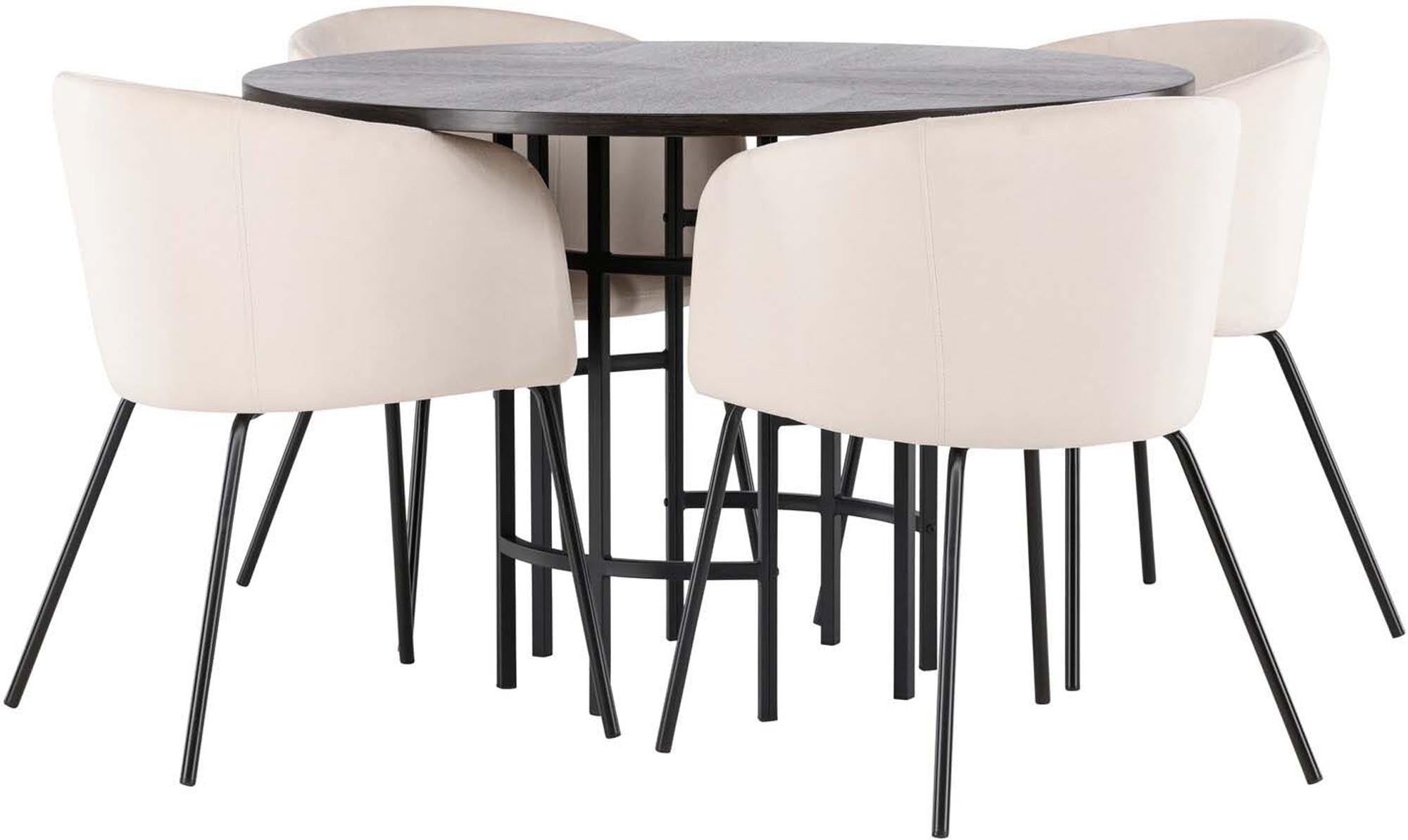 Esszimmerset Copenhagen + Berit: Stilvolles Design und Komfort für gesellige Abende. Ideal für bis zu vier Personen, perfekt für Ihr Zuhause.