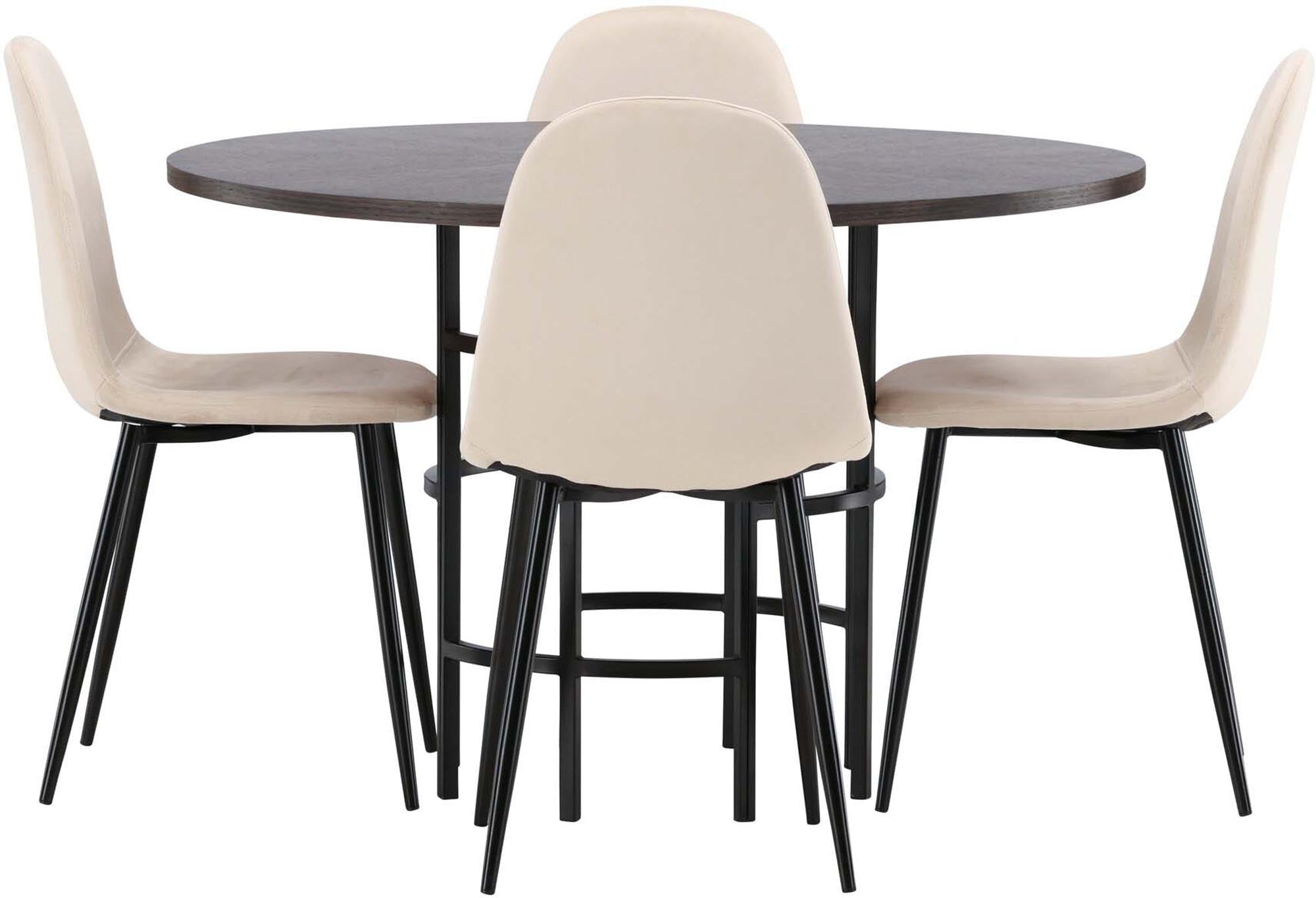 Elegantes Esszimmerset für stilvolle skandinavische Wohnräume.