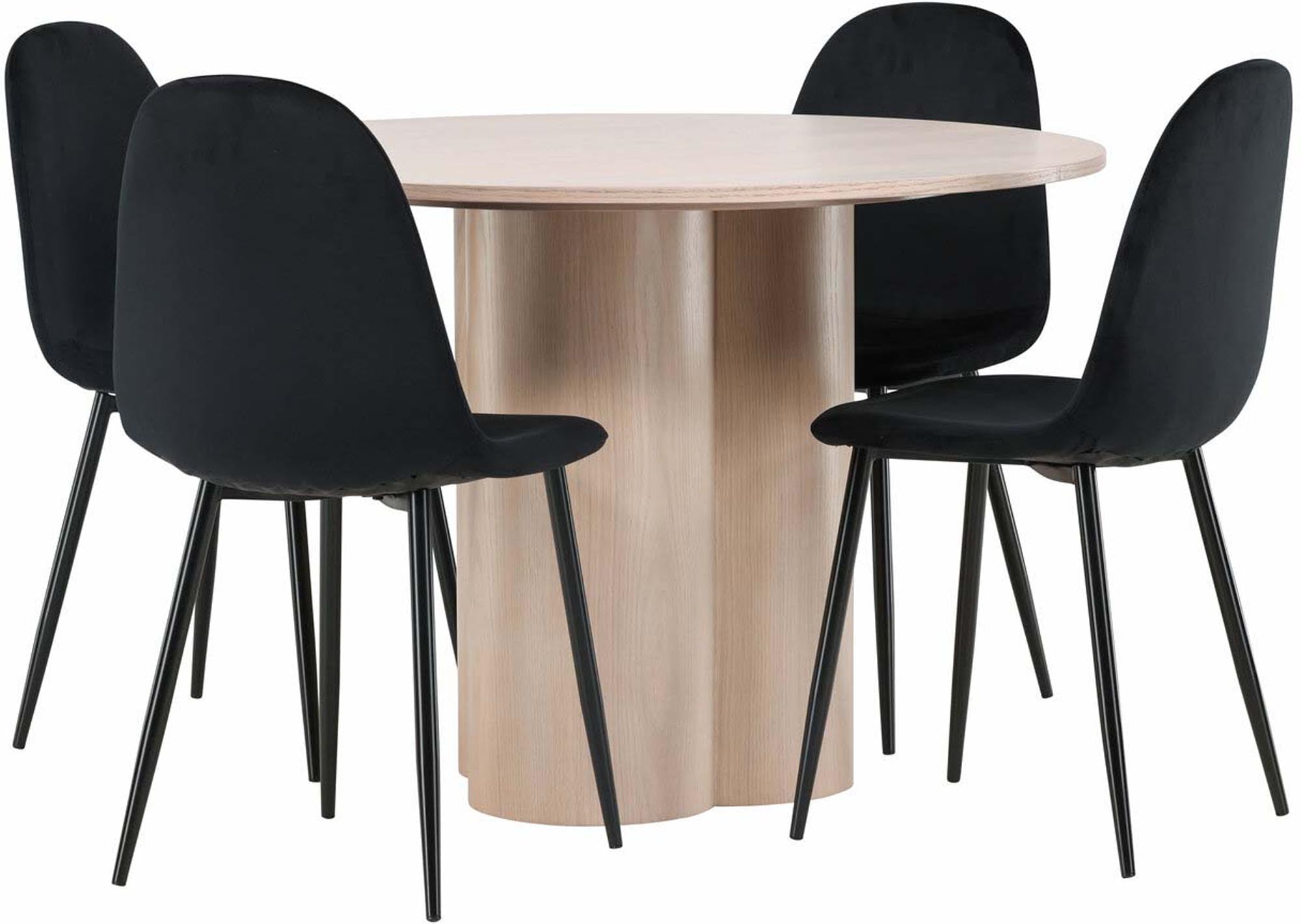 Elegantes Olivia Set: Polar Tisch mit 4 Stühlen von Venture Home.