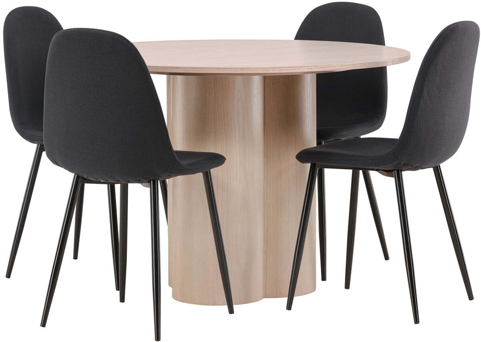 Elegantes Olivia Set: Polar Tisch mit 4 Stühlen von Venture Home.