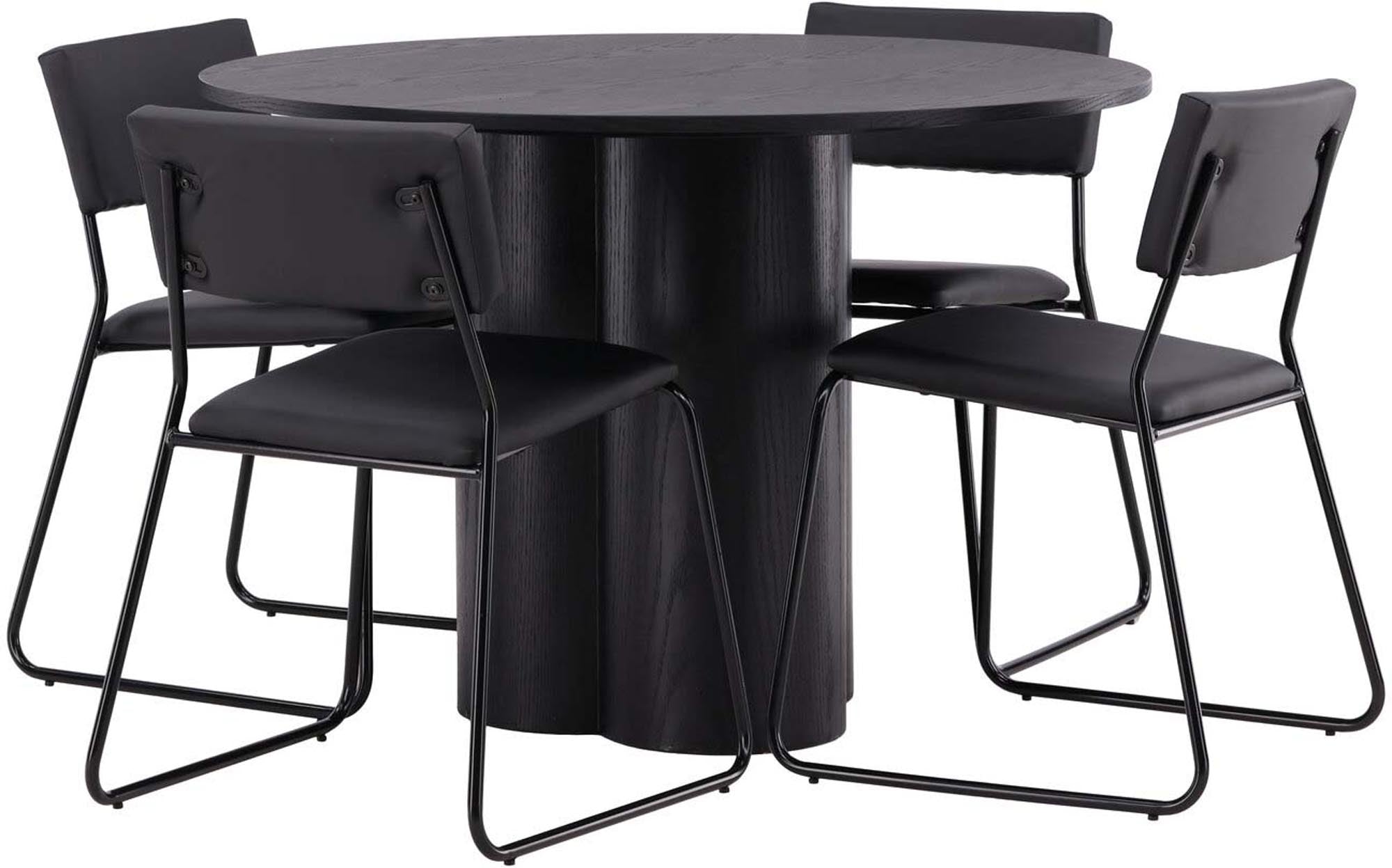 Stilvolles Olivia Esszimmer Set mit Kenth Tisch und 4 Stühlen.