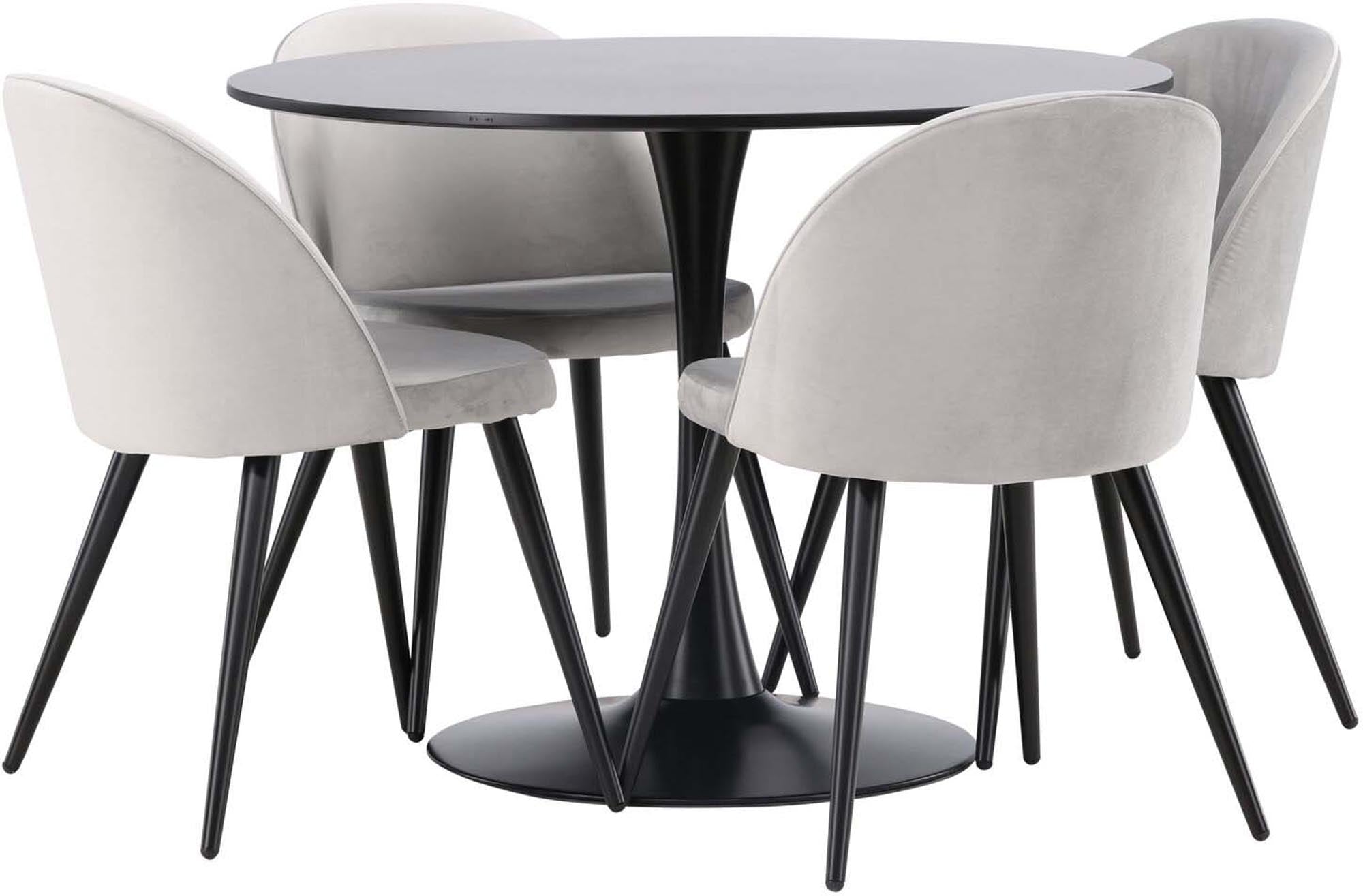 Stilvolles Glade Esszimmerset mit Velvet, ideal für moderne Esszimmer.