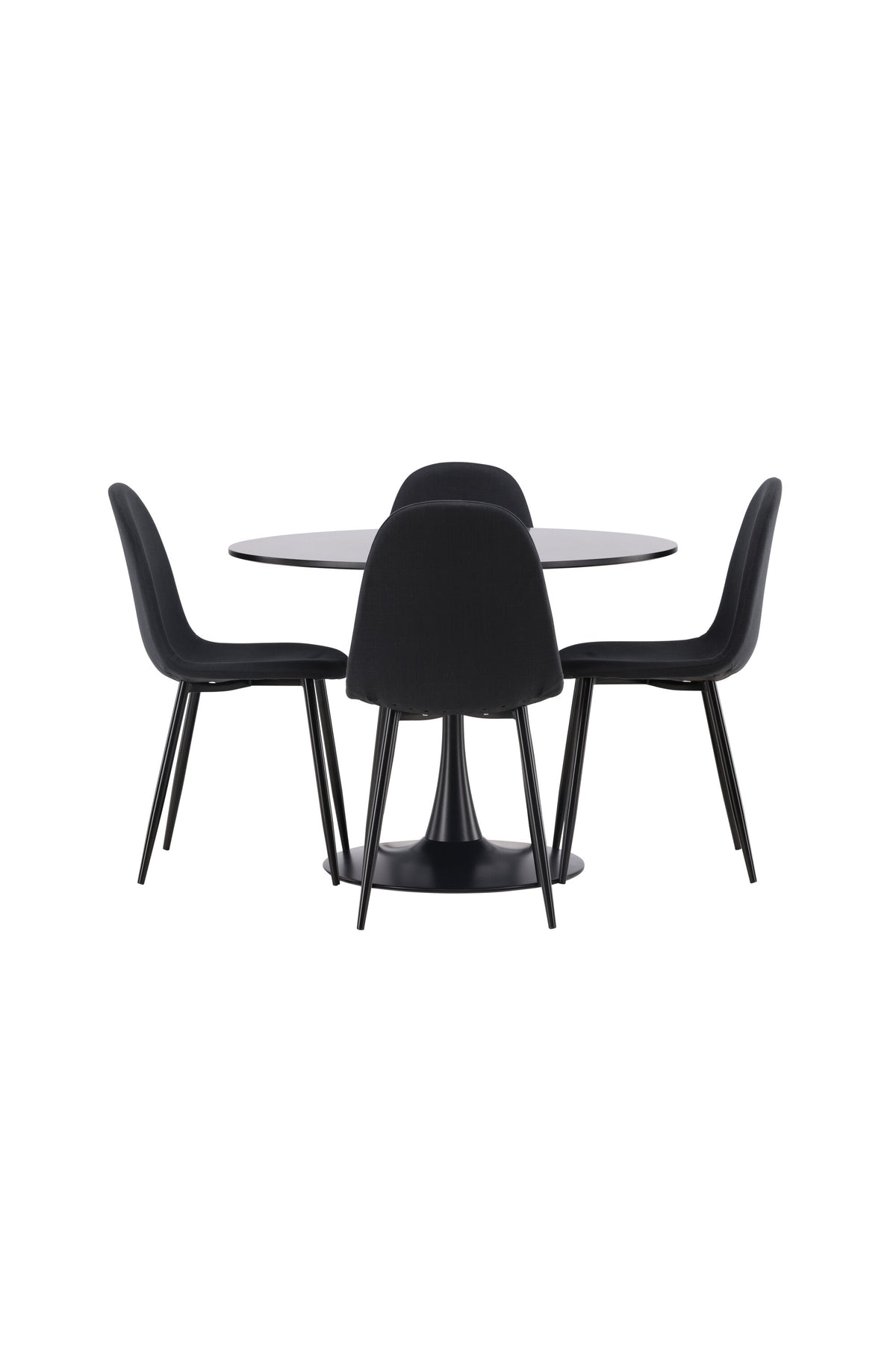 Glade Esszimmerset + Polar ⌀100cm/4St. in Schwarz präsentiert im Onlineshop von KAQTU Design AG. Esszimmerset ist von Venture Home
