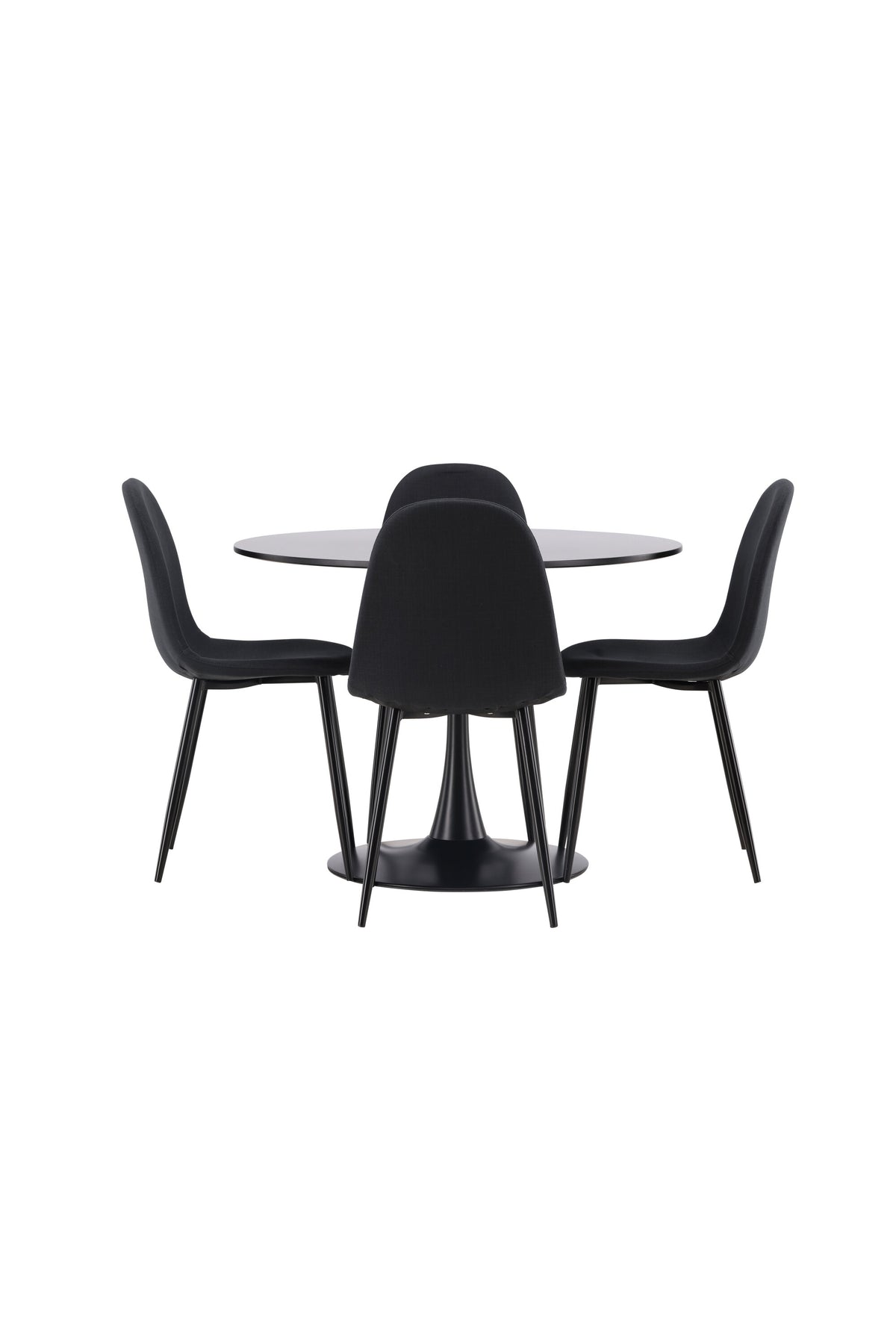 Glade Esszimmerset + Polar ⌀100cm/4St. in Schwarz präsentiert im Onlineshop von KAQTU Design AG. Esszimmerset ist von Venture Home