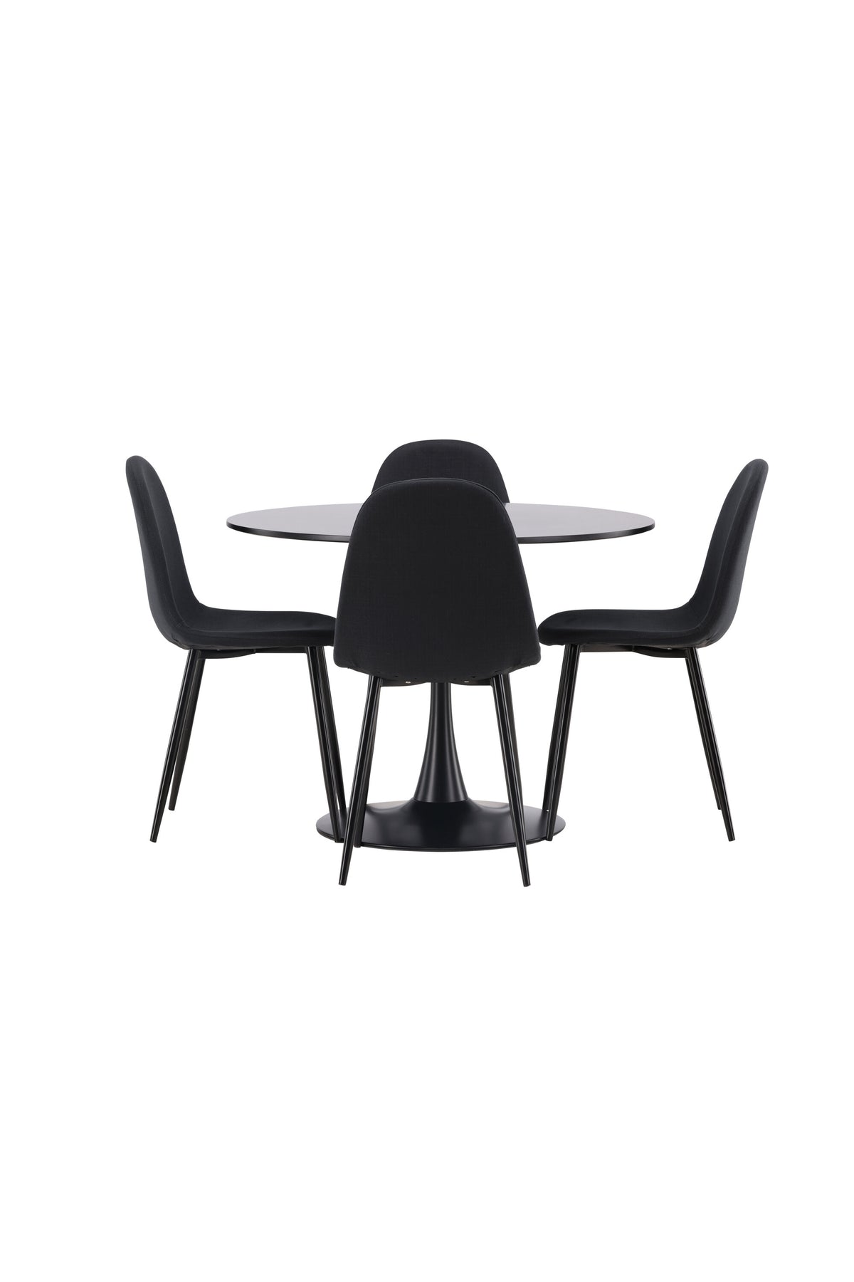 Glade Esszimmerset + Polar ⌀100cm/4St. in Schwarz präsentiert im Onlineshop von KAQTU Design AG. Esszimmerset ist von Venture Home