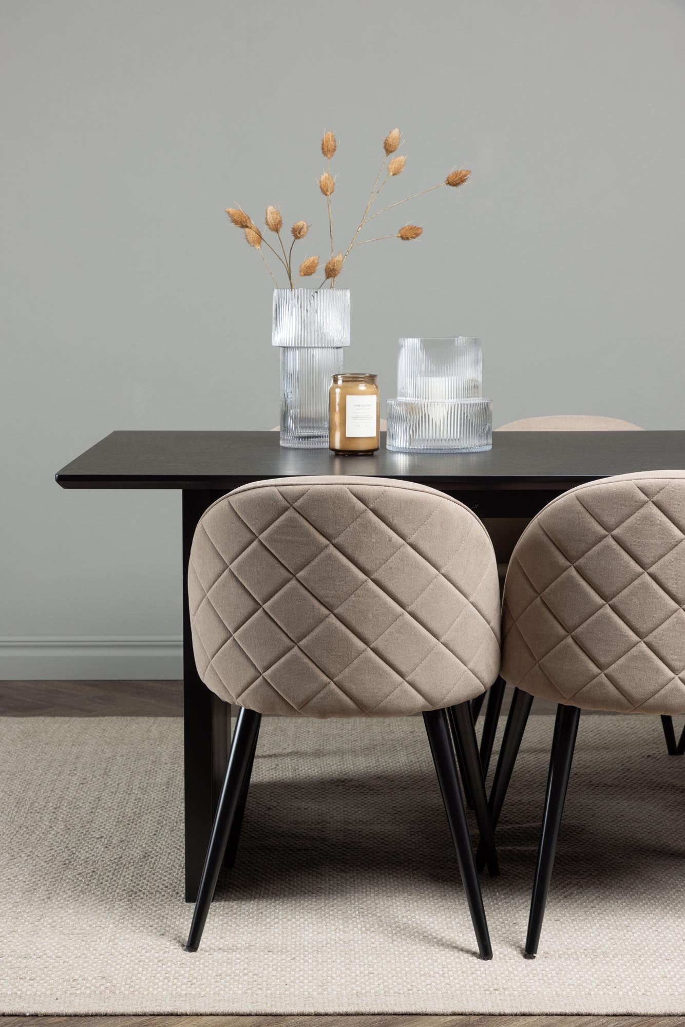 Venture Home Vail Set: 200cm Tisch & 6 Stühle, stilvoll & komfortabel.