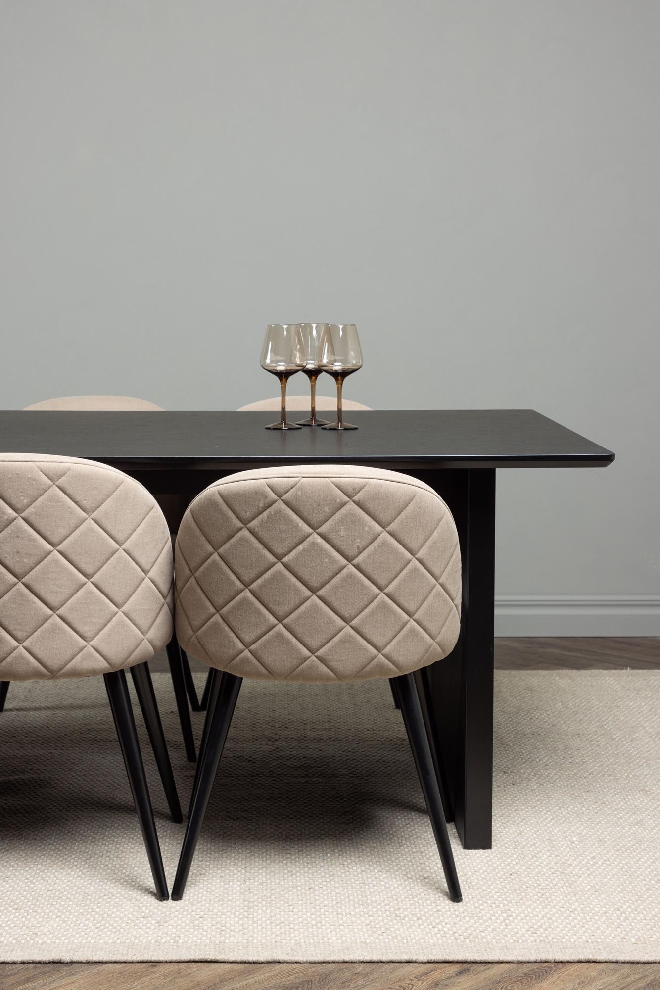 Elegantes Vail Esszimmerset: 200cm Tisch & 6 Stühle von Venture Home.