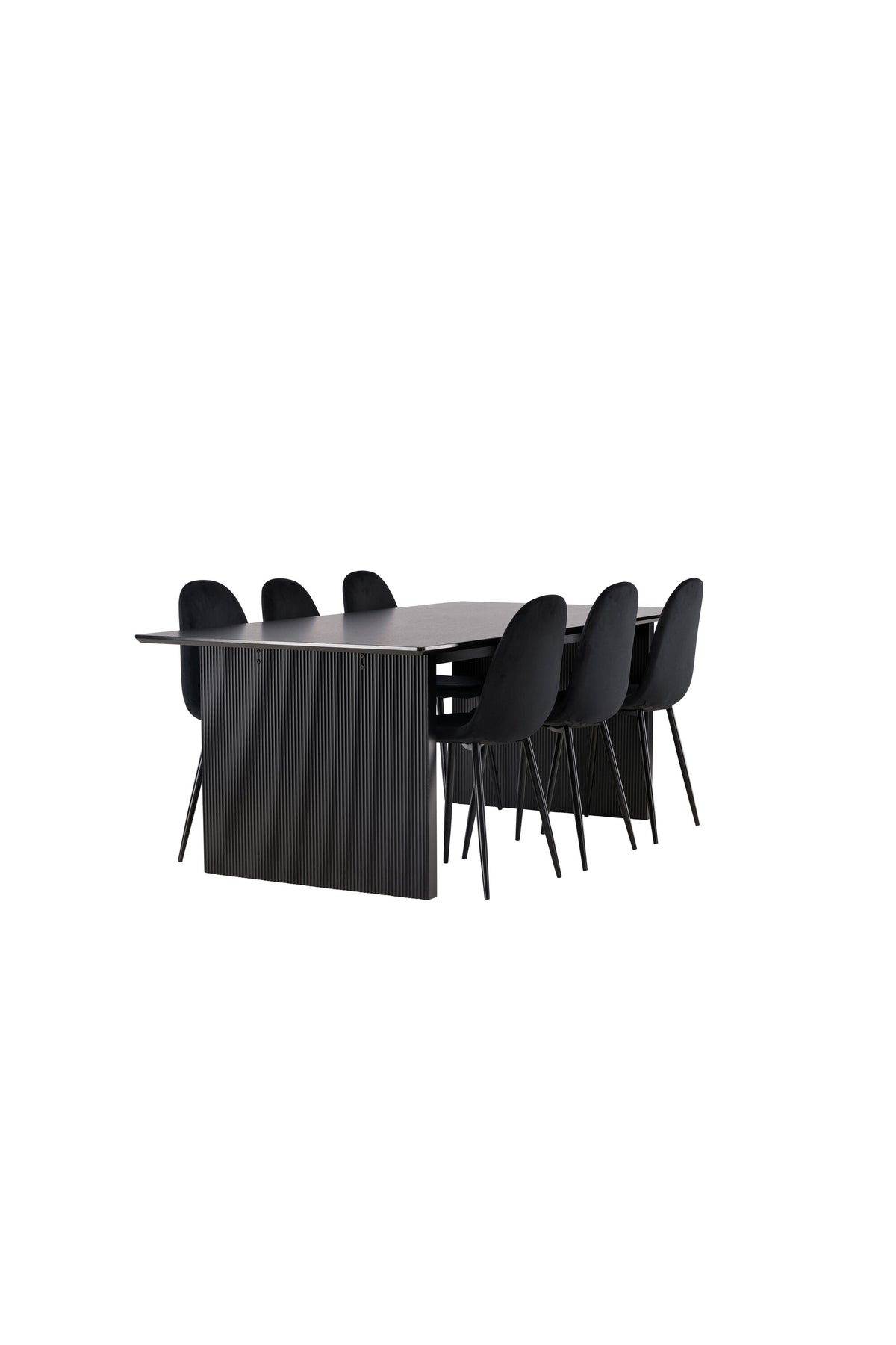 Vail Esszimmerset + Polar 200cm/6St. in Schwarz präsentiert im Onlineshop von KAQTU Design AG. Esszimmerset ist von Venture Home