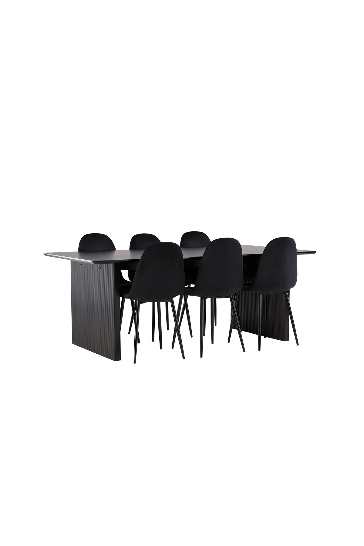 Vail Esszimmerset + Polar 200cm/6St. in Schwarz präsentiert im Onlineshop von KAQTU Design AG. Esszimmerset ist von Venture Home