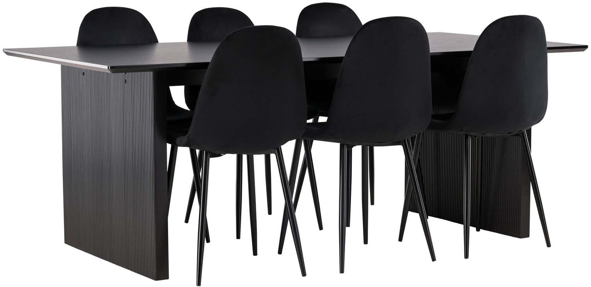 Stilvolles Vail Esszimmerset 200cm mit 6 Stühlen von Venture Home.