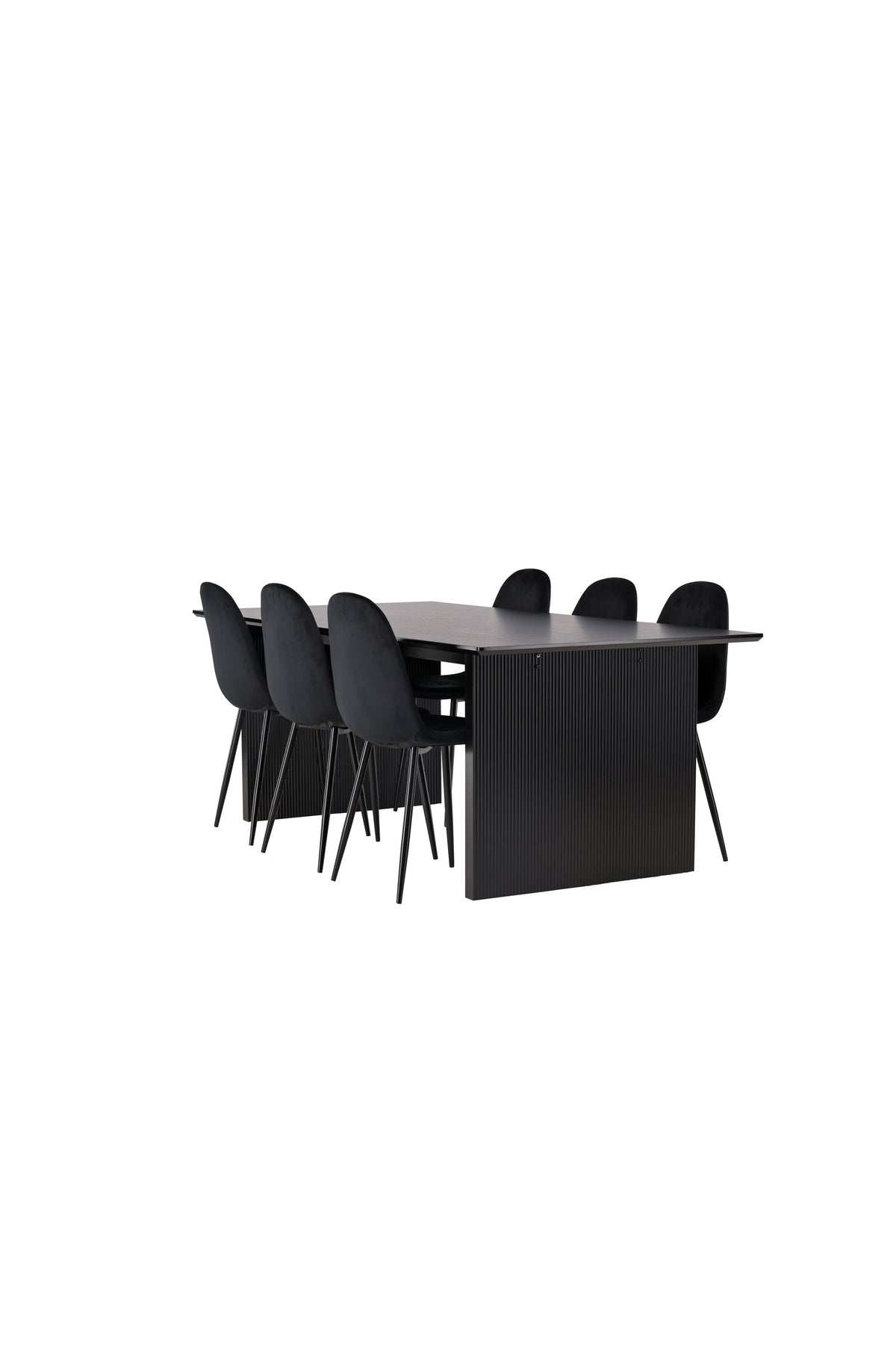 Vail Esszimmerset + Polar 200cm/6St. in Schwarz präsentiert im Onlineshop von KAQTU Design AG. Esszimmerset ist von Venture Home