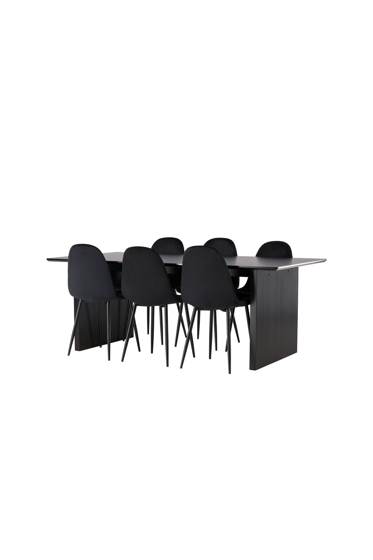 Vail Esszimmerset + Polar 200cm/6St. in Schwarz präsentiert im Onlineshop von KAQTU Design AG. Esszimmerset ist von Venture Home