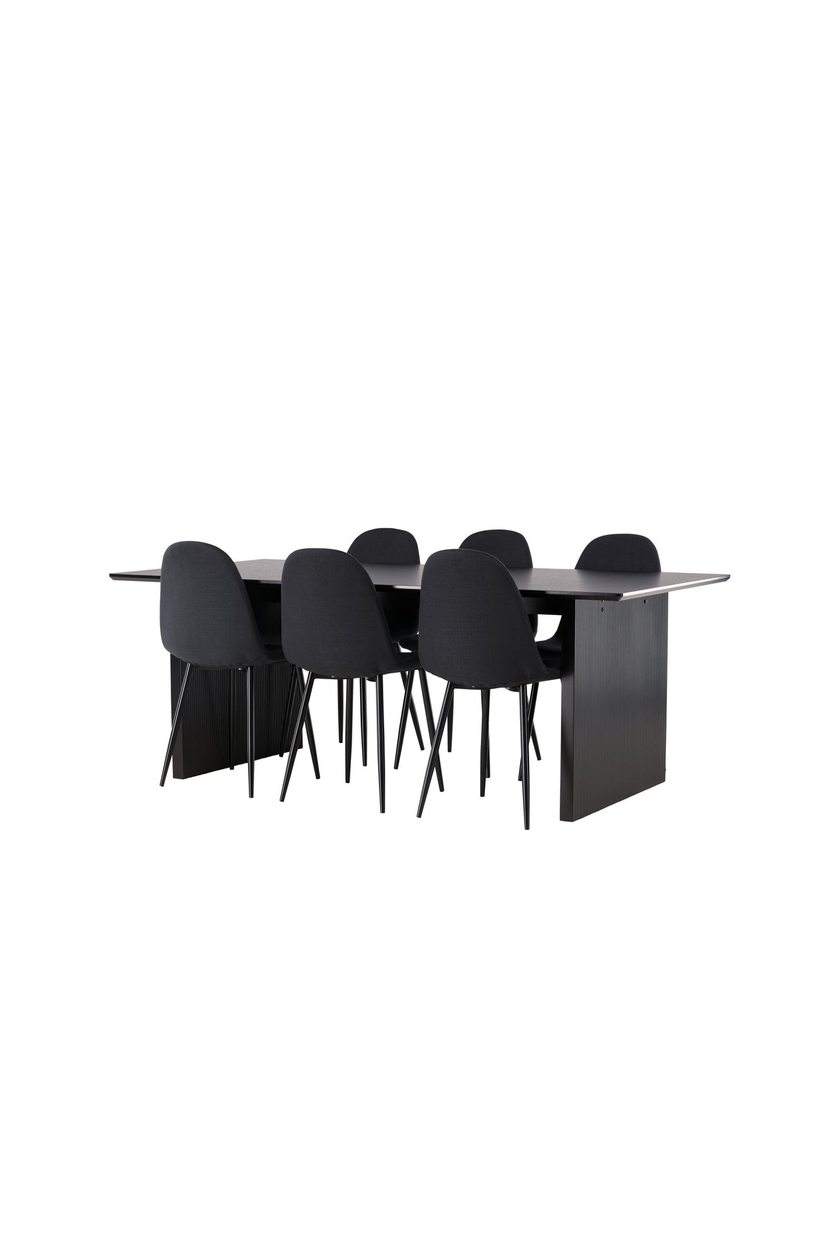 Vail Esszimmerset + Polar 200cm/6St. in Schwarz präsentiert im Onlineshop von KAQTU Design AG. Esszimmerset ist von Venture Home
