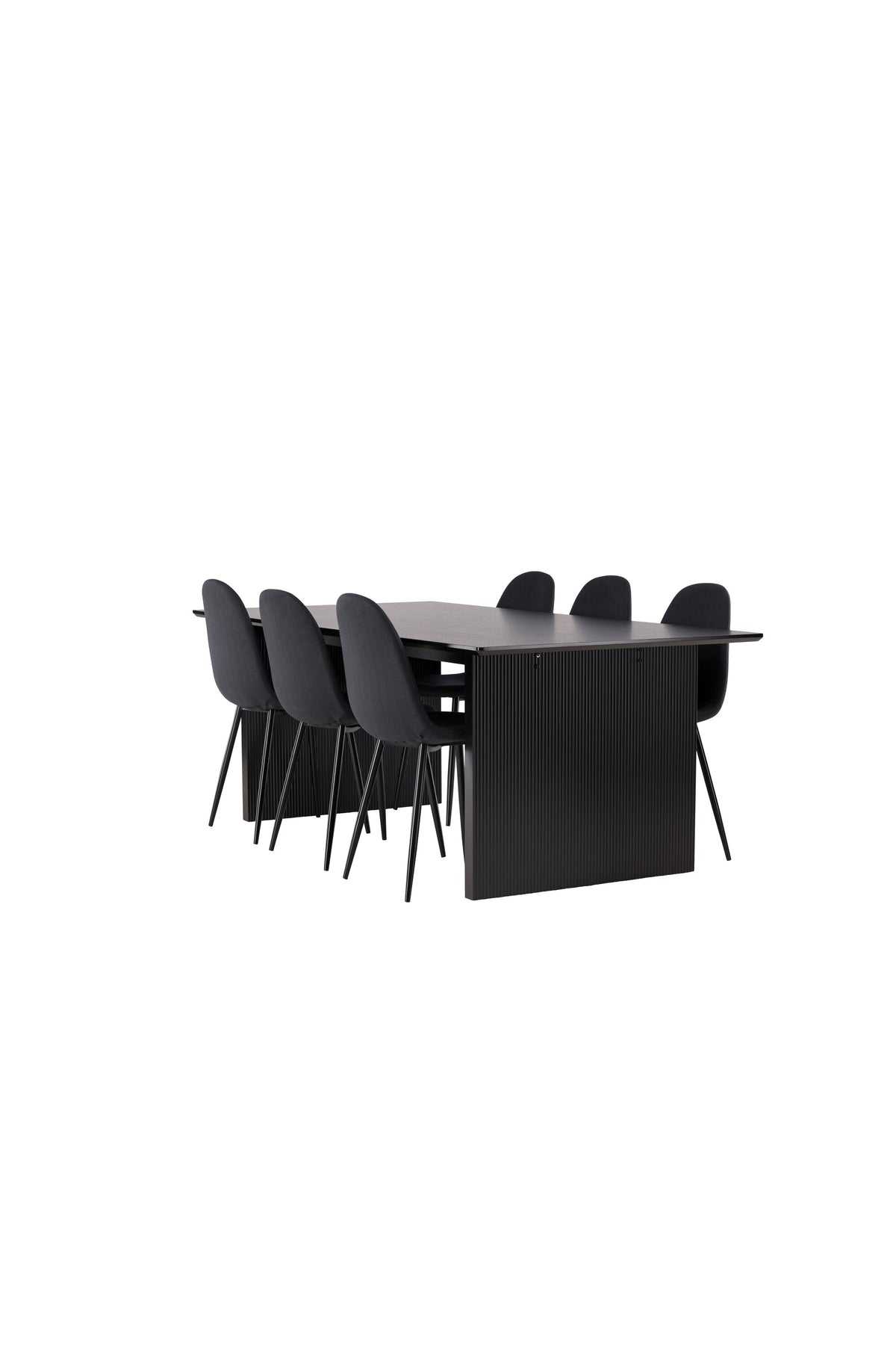 Vail Esszimmerset + Polar 200cm/6St. in Schwarz präsentiert im Onlineshop von KAQTU Design AG. Esszimmerset ist von Venture Home
