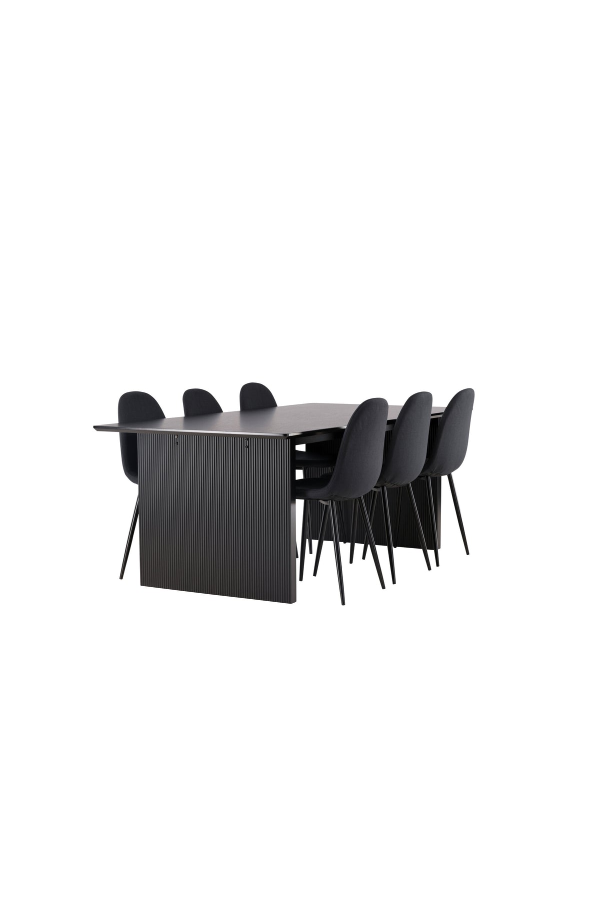 Vail Esszimmerset + Polar 200cm/6St. in Schwarz präsentiert im Onlineshop von KAQTU Design AG. Esszimmerset ist von Venture Home