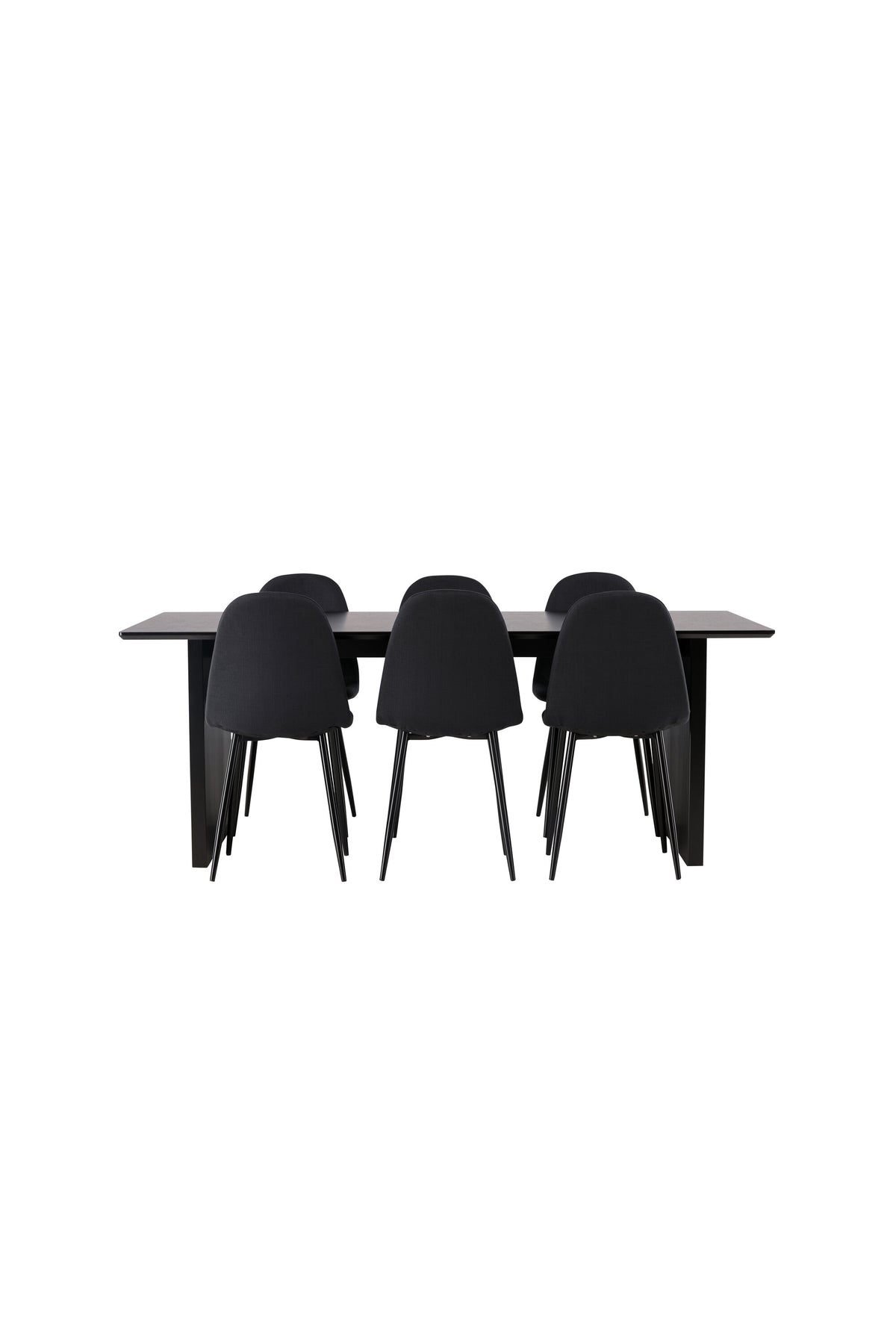 Vail Esszimmerset + Polar 200cm/6St. in Schwarz präsentiert im Onlineshop von KAQTU Design AG. Esszimmerset ist von Venture Home