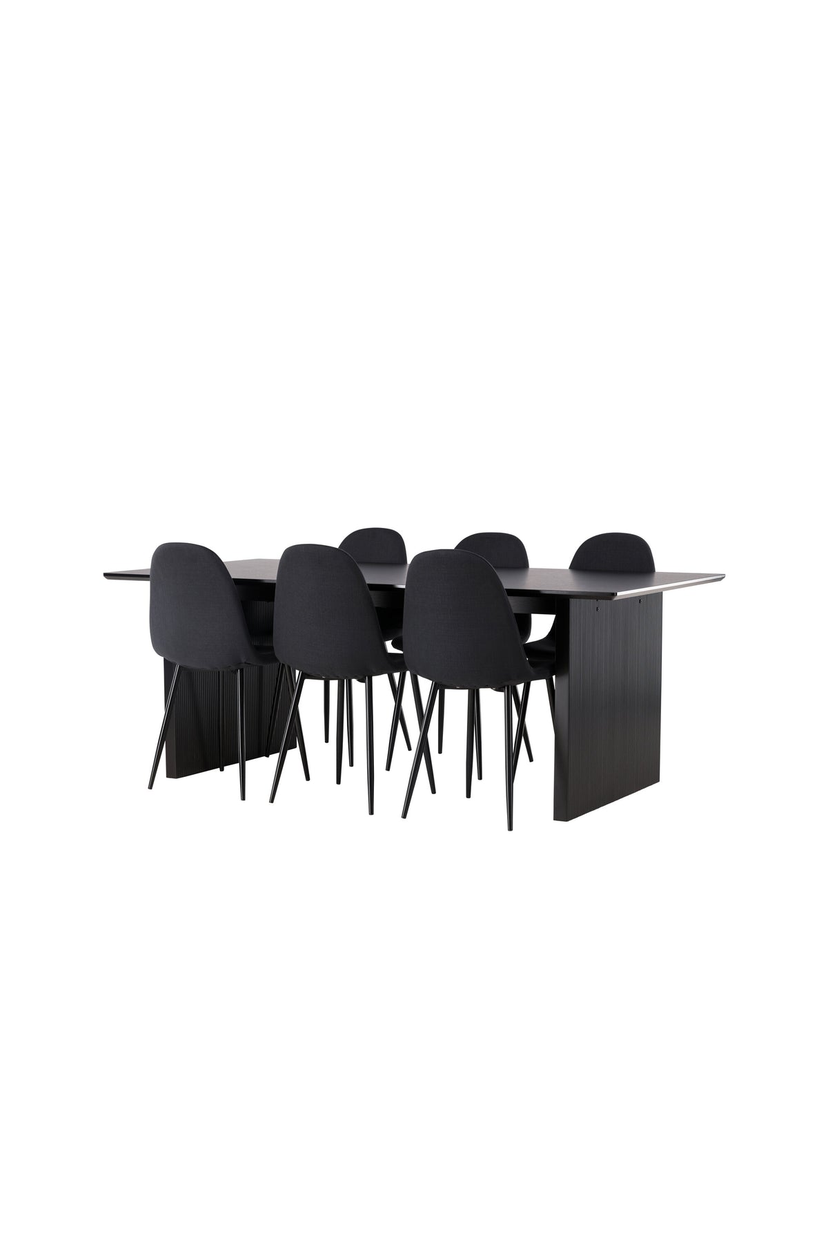 Vail Esszimmerset + Polar 200cm/6St. in Schwarz präsentiert im Onlineshop von KAQTU Design AG. Esszimmerset ist von Venture Home