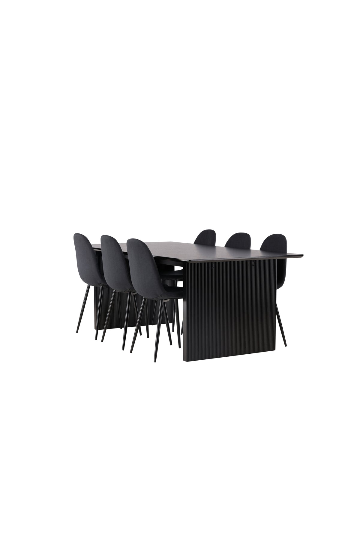 Vail Esszimmerset + Polar 200cm/6St. in Schwarz präsentiert im Onlineshop von KAQTU Design AG. Esszimmerset ist von Venture Home