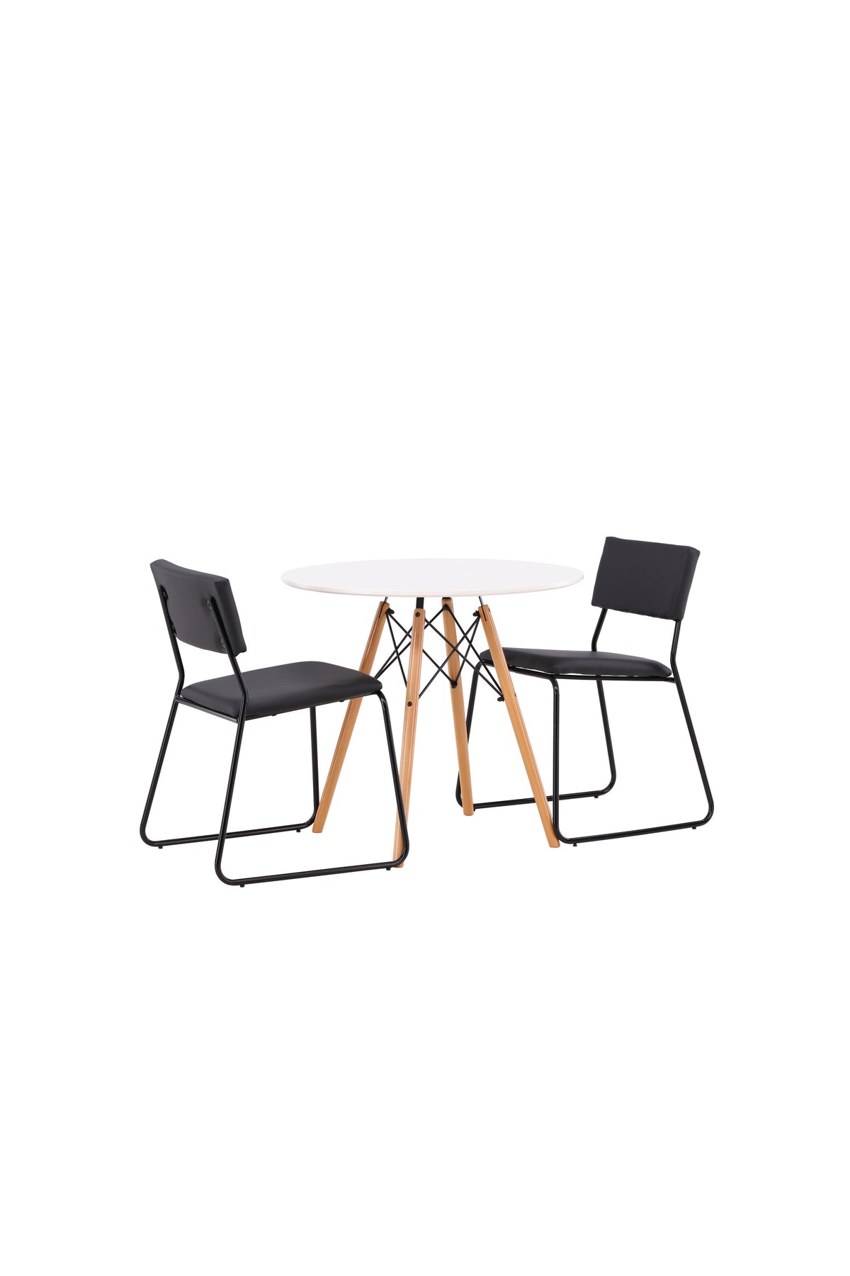 Danburi Esszimmerset + Kenth ⌀60cm/2St. in Schwarz präsentiert im Onlineshop von KAQTU Design AG. Esszimmerset ist von Venture Home