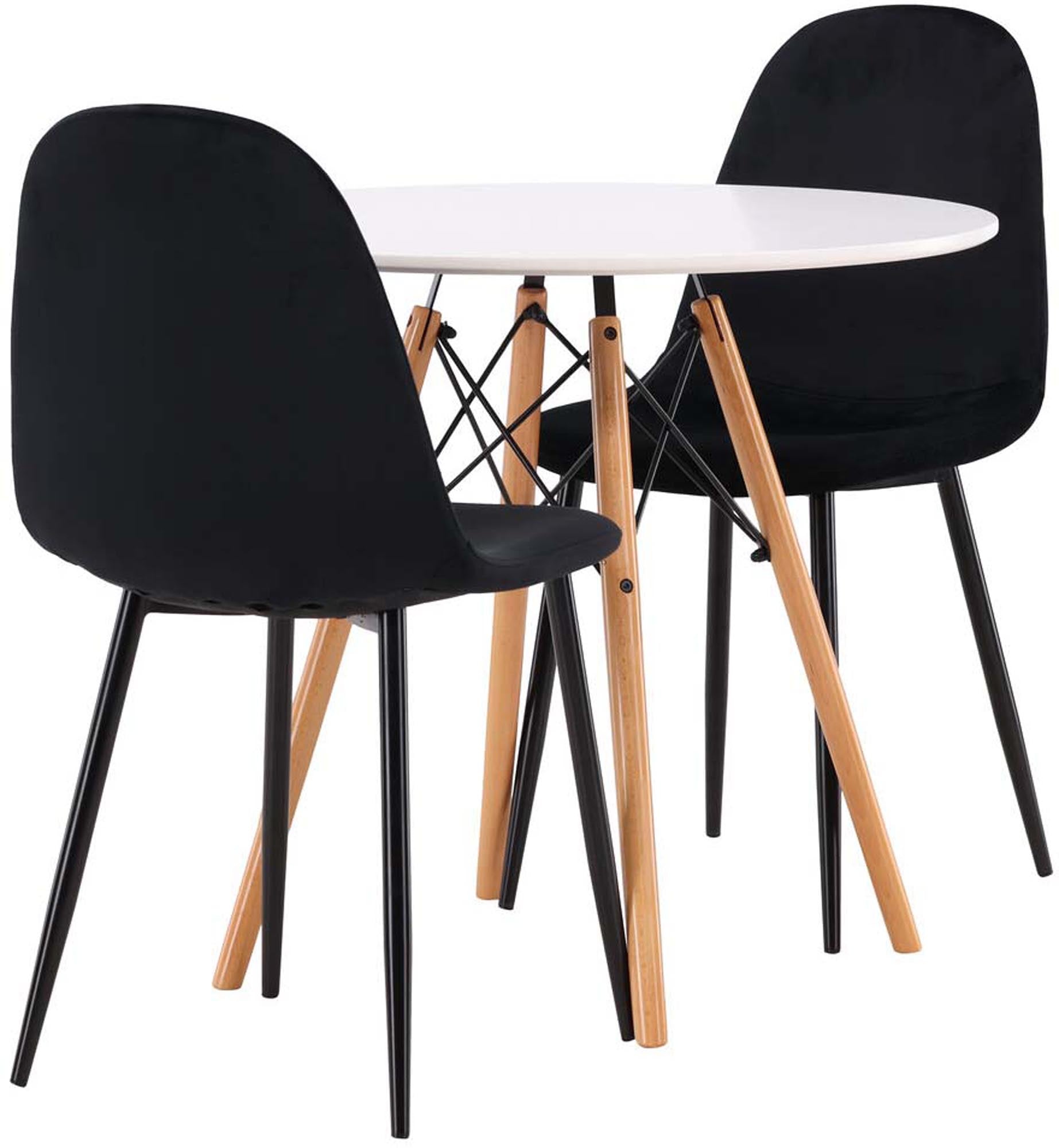 Entdecken Sie das Danburi Esszimmerset mit Polar Tisch – ideal für kleine Räume, vereint modernes Design und hohen Komfort.