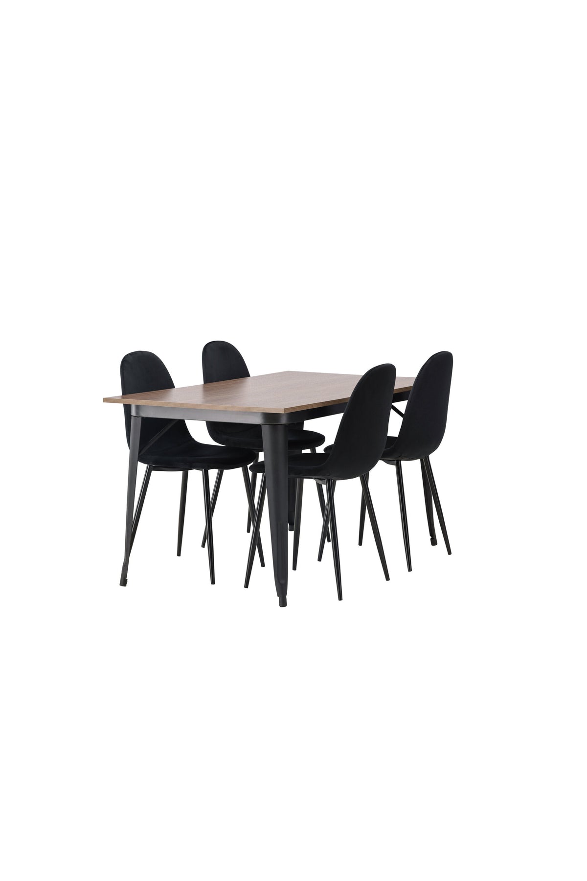 Tempe Esszimmerset + Polar 140cm/4St. in Schwarz präsentiert im Onlineshop von KAQTU Design AG. Esszimmerset ist von Venture Home