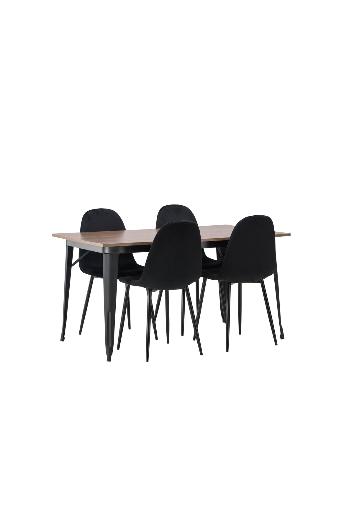 Tempe Esszimmerset + Polar 140cm/4St. in Schwarz präsentiert im Onlineshop von KAQTU Design AG. Esszimmerset ist von Venture Home