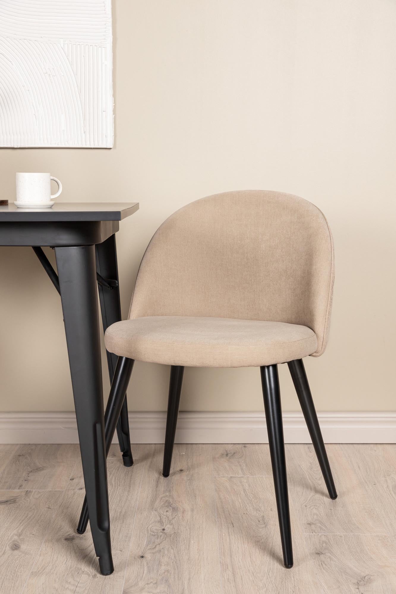 Elegantes Esszimmerset von Venture Home: 80cm Tisch aus MDF mit 2 gepolsterten Velvet-Stühlen für höchsten Komfort und modernes Design.