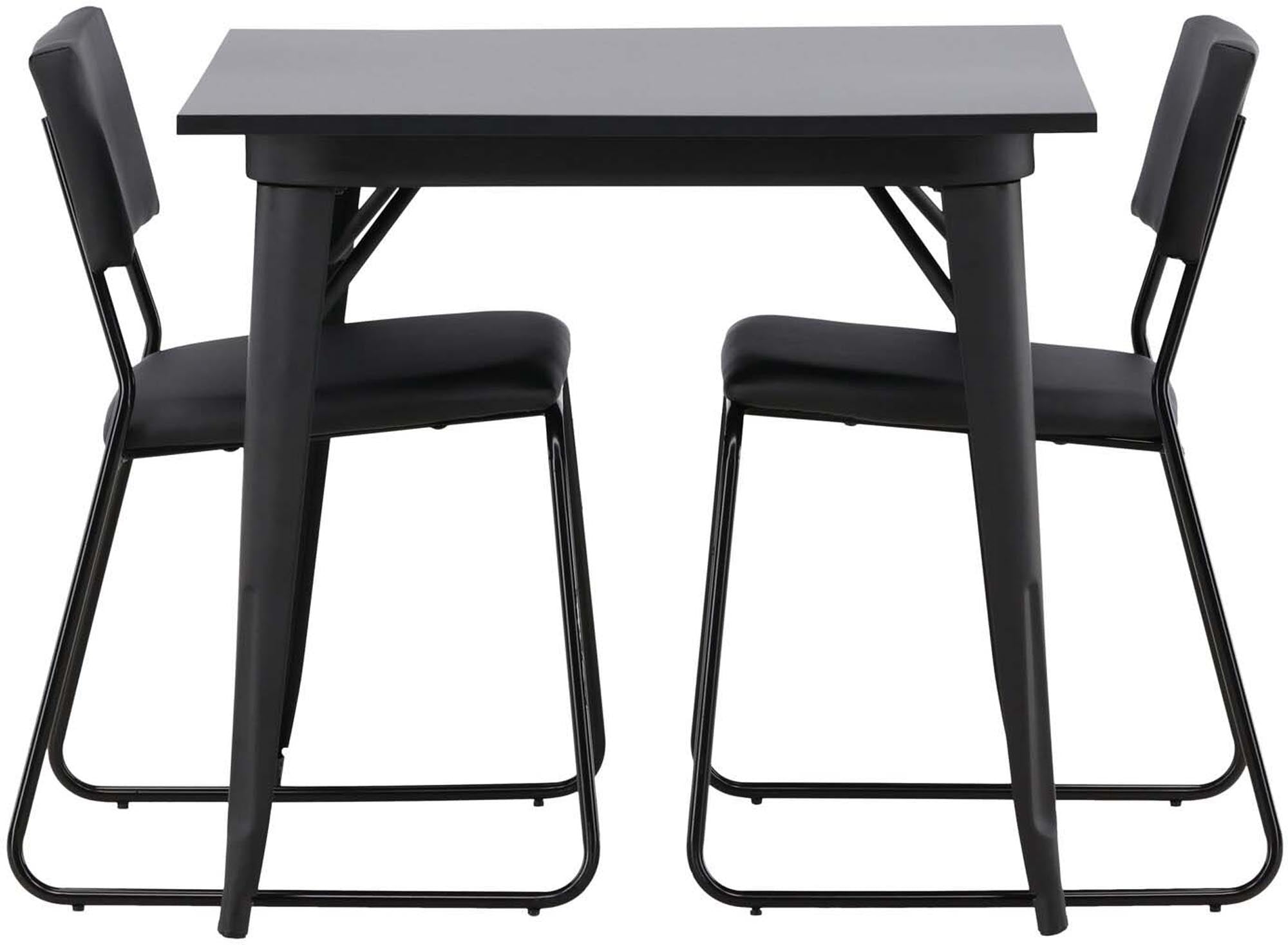 Entdecken Sie das elegante Tempe Esszimmerset + Kenth: Ein stilvoller Esstisch und komfortable Stühle, perfekt für kleine Essbereiche!