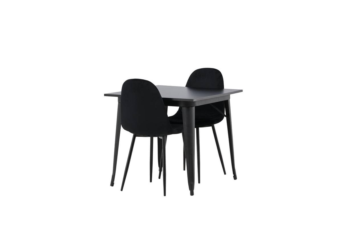 Tempe Esszimmerset + Polar 80cm/2St. in Schwarz präsentiert im Onlineshop von KAQTU Design AG. Esszimmerset ist von Venture Home
