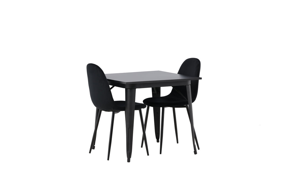 Tempe Esszimmerset + Polar 80cm/2St. in Schwarz präsentiert im Onlineshop von KAQTU Design AG. Esszimmerset ist von Venture Home