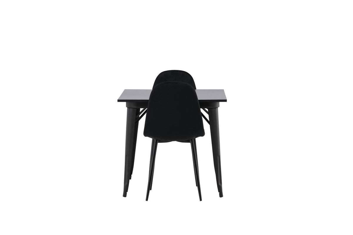 Tempe Esszimmerset + Polar 80cm/2St. in Schwarz präsentiert im Onlineshop von KAQTU Design AG. Esszimmerset ist von Venture Home