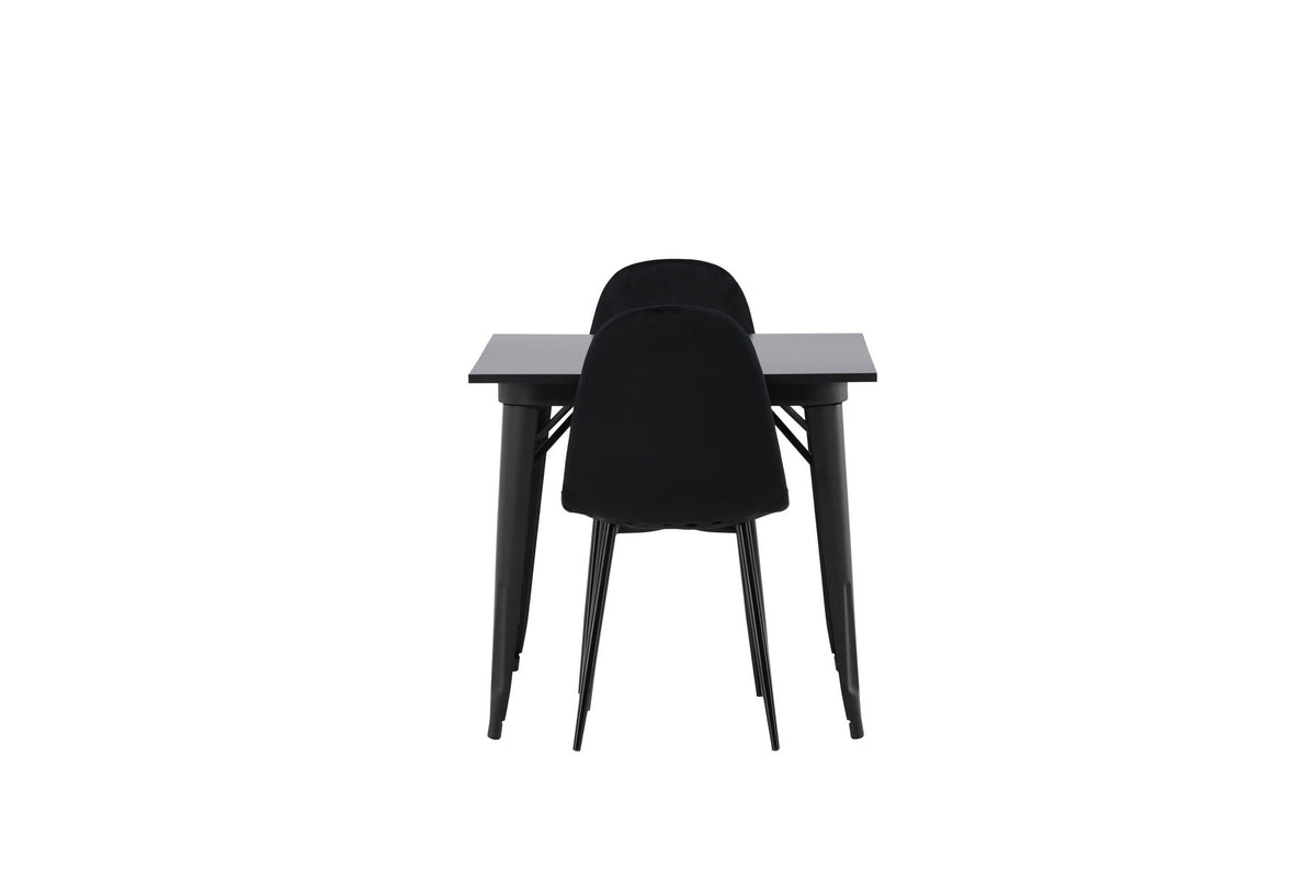Tempe Esszimmerset + Polar 80cm/2St. in Schwarz präsentiert im Onlineshop von KAQTU Design AG. Esszimmerset ist von Venture Home
