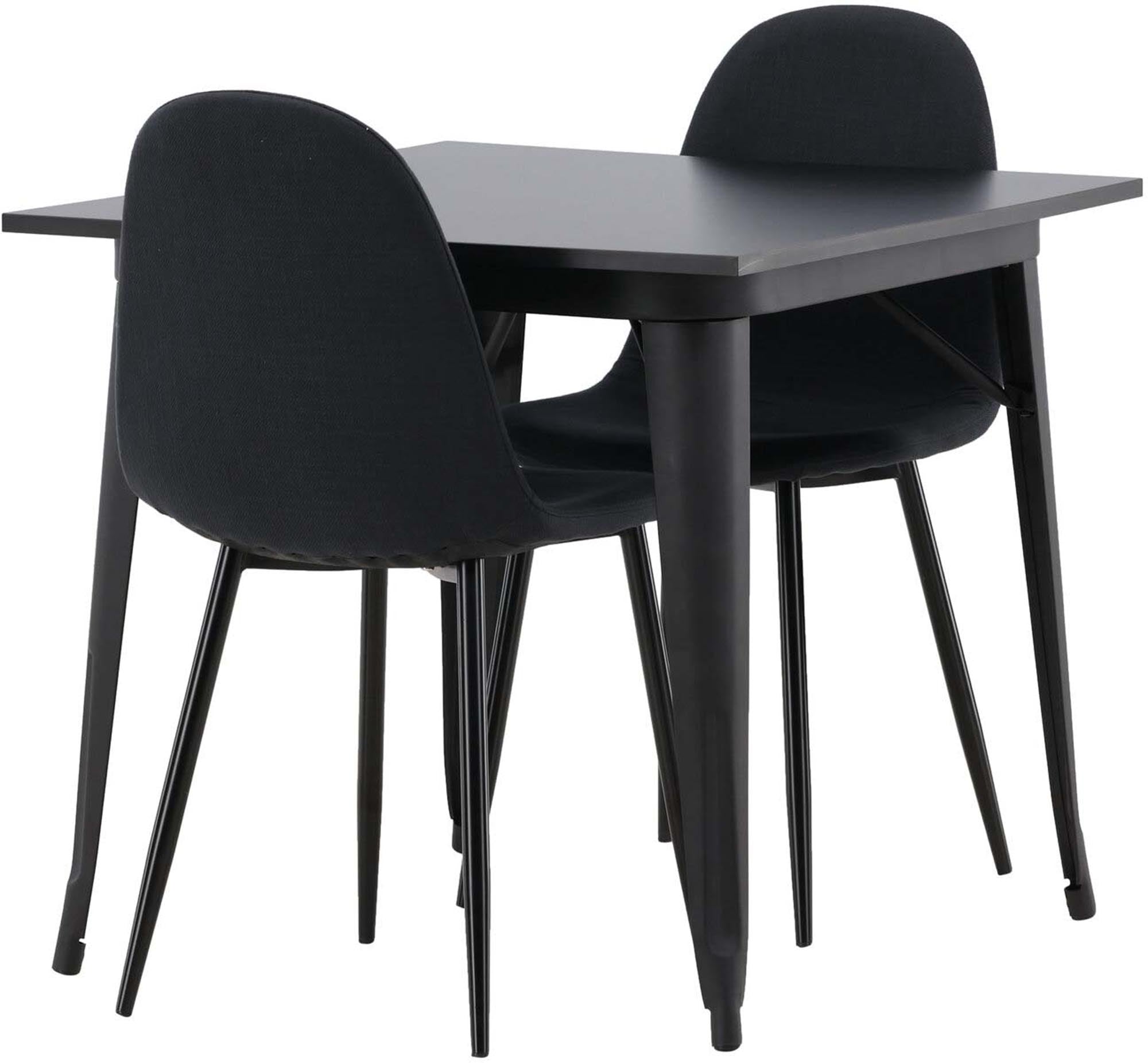 Stilvolles Esszimmerset Tempe mit 80cm Tisch und bequemen Polar-Stühlen. Ideal für gemütliche Abende und kleine Essbereiche.