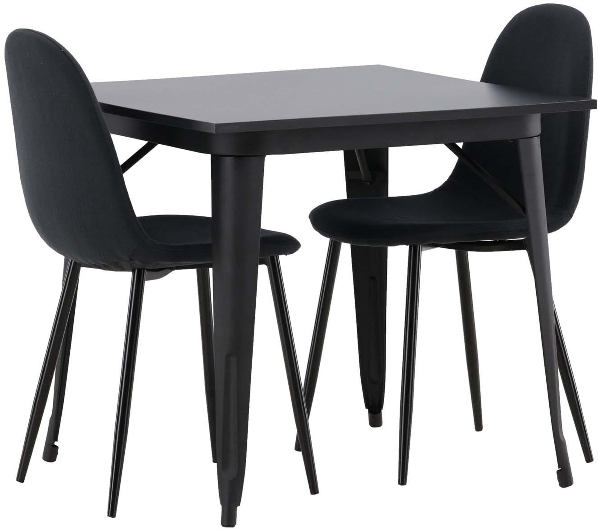 Entdecken Sie das elegante Tempe Esszimmerset mit 80 cm Tisch und komfortablen Polar-Stühlen. Perfekt für gesellige Abende und kleine Räume.