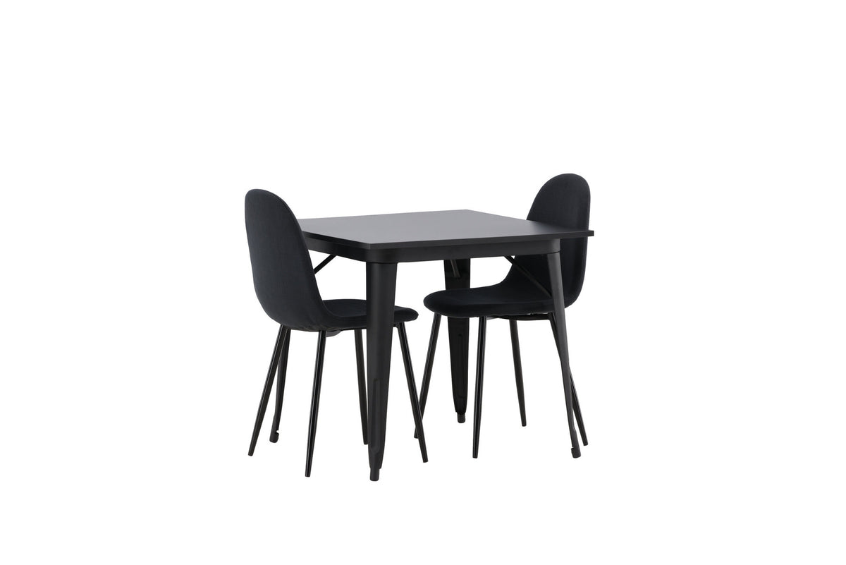 Tempe Esszimmerset + Polar 80cm/2St. in Schwarz präsentiert im Onlineshop von KAQTU Design AG. Esszimmerset ist von Venture Home