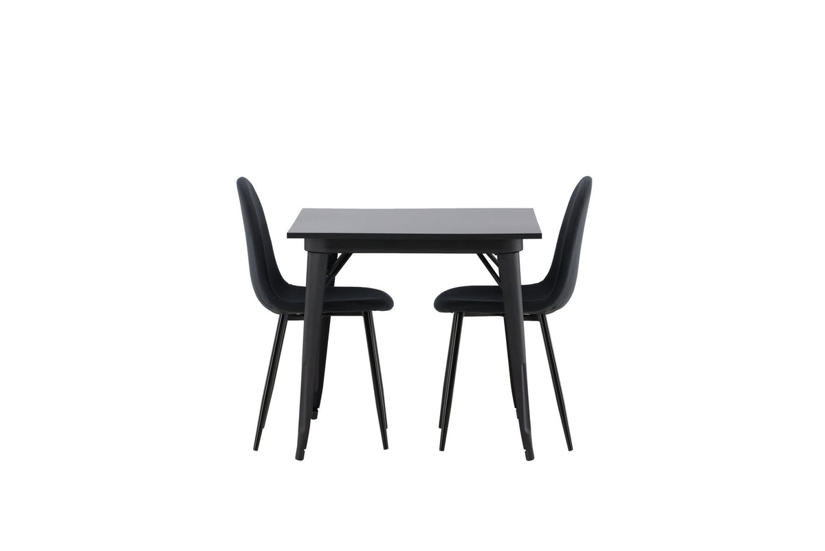 Tempe Esszimmerset + Polar 80cm/2St. in Schwarz präsentiert im Onlineshop von KAQTU Design AG. Esszimmerset ist von Venture Home