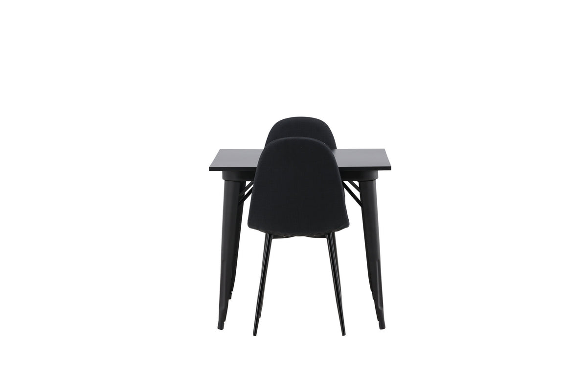 Tempe Esszimmerset + Polar 80cm/2St. in Schwarz präsentiert im Onlineshop von KAQTU Design AG. Esszimmerset ist von Venture Home