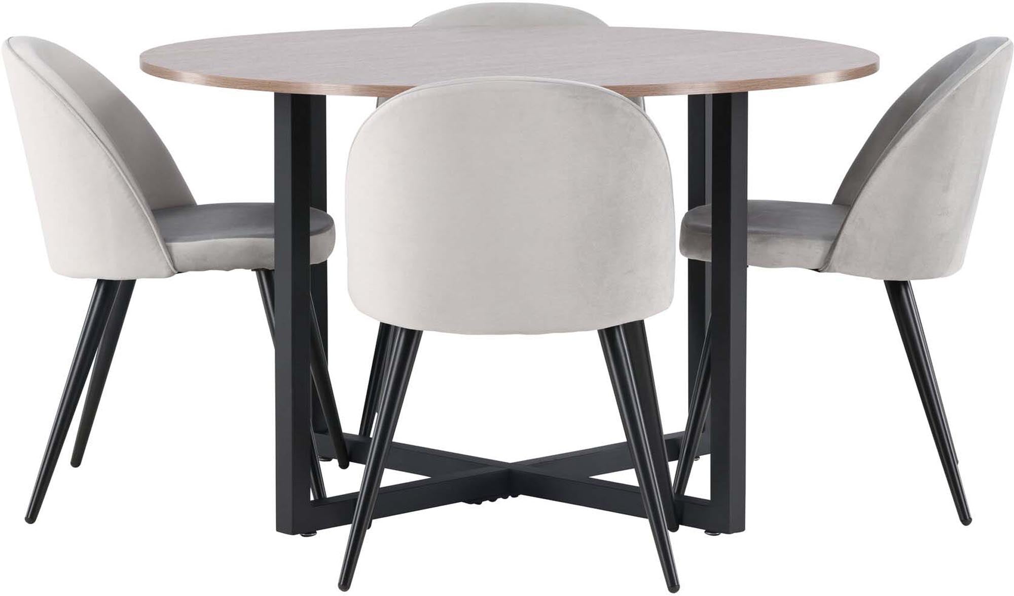 Elegantes Durango Esszimmerset mit Velvet, ideal für zeitlose Eleganz.