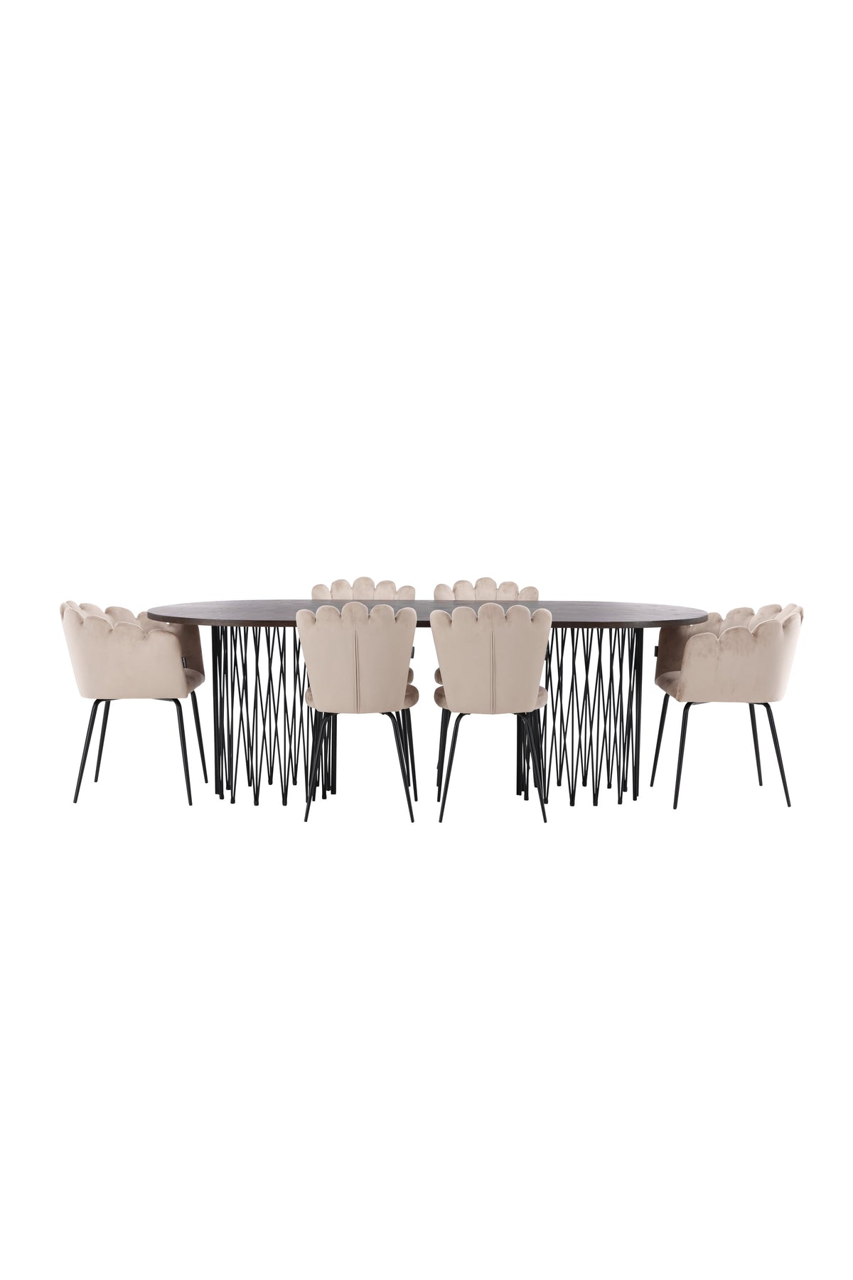 Stone Esszimmerset + Limhamn 220cm/2St. in Beige präsentiert im Onlineshop von KAQTU Design AG. Esszimmerset ist von Venture Home