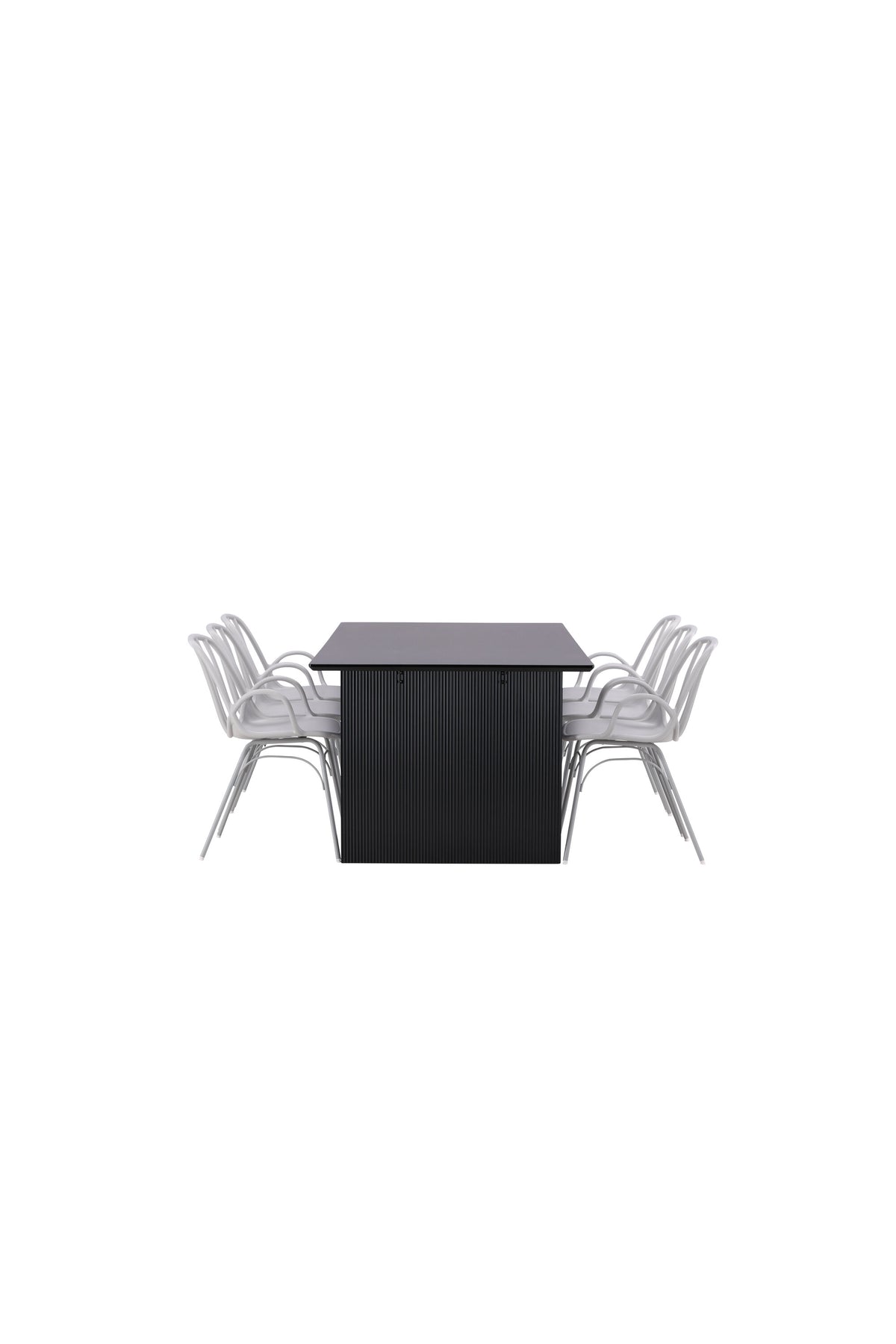 Vail Esszimmerset + Dyrön 200cm/6St. in Greige präsentiert im Onlineshop von KAQTU Design AG. Esszimmerset ist von Venture Home