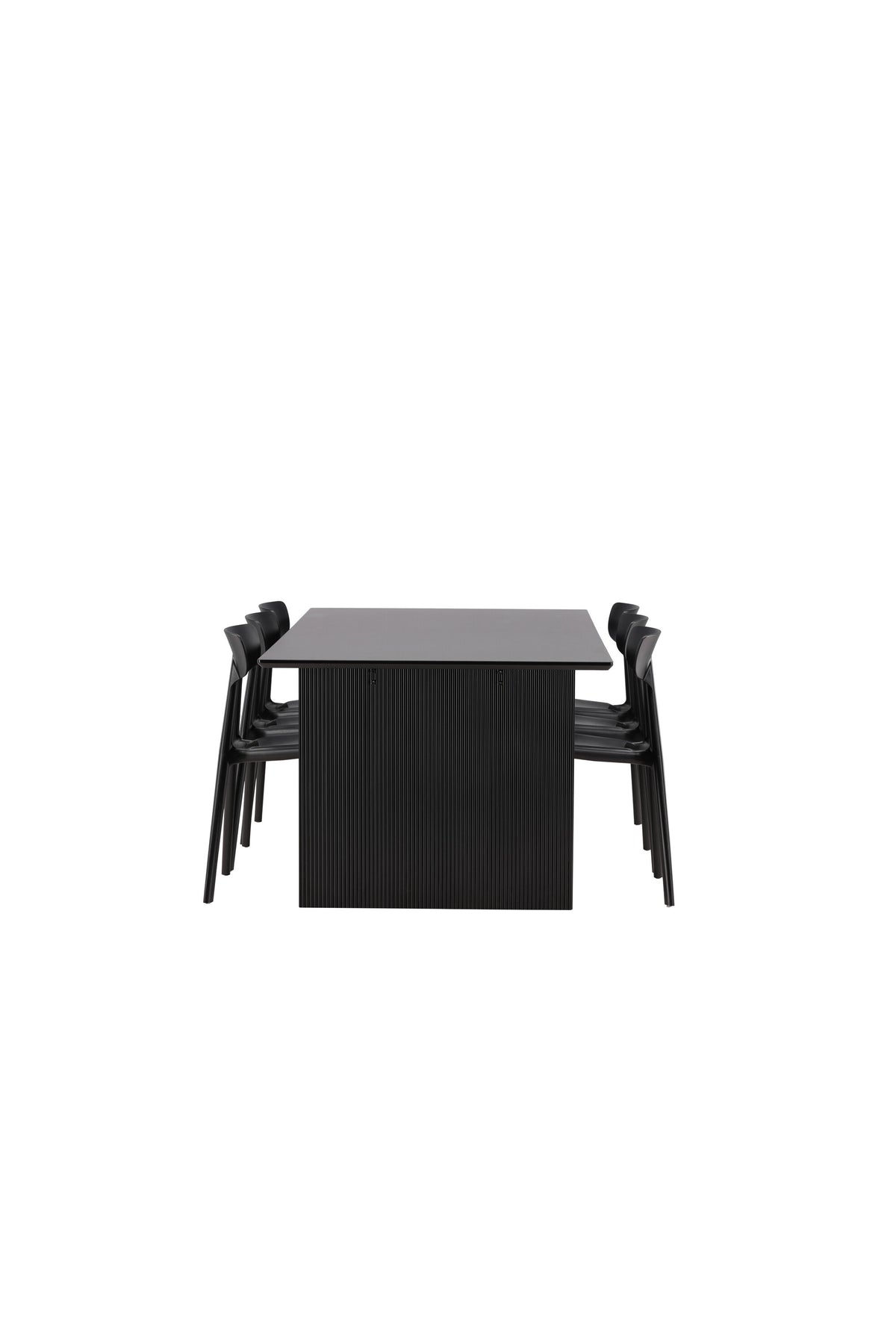 Vail Esszimmerset + Ursholmen 200cm/6St. in Schwarz präsentiert im Onlineshop von KAQTU Design AG. Esszimmerset ist von Venture Home