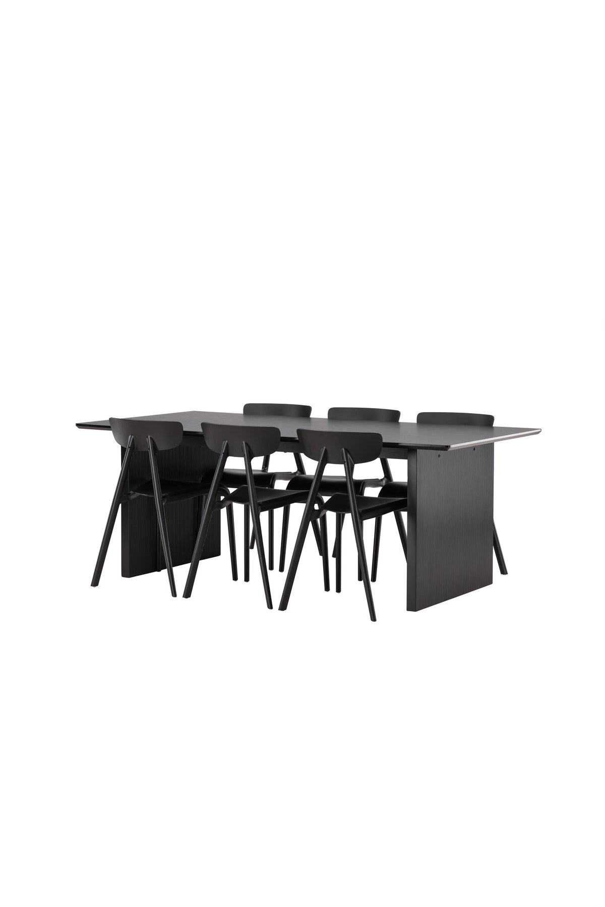 Vail Esszimmerset + Ursholmen 200cm/6St. in Schwarz präsentiert im Onlineshop von KAQTU Design AG. Esszimmerset ist von Venture Home