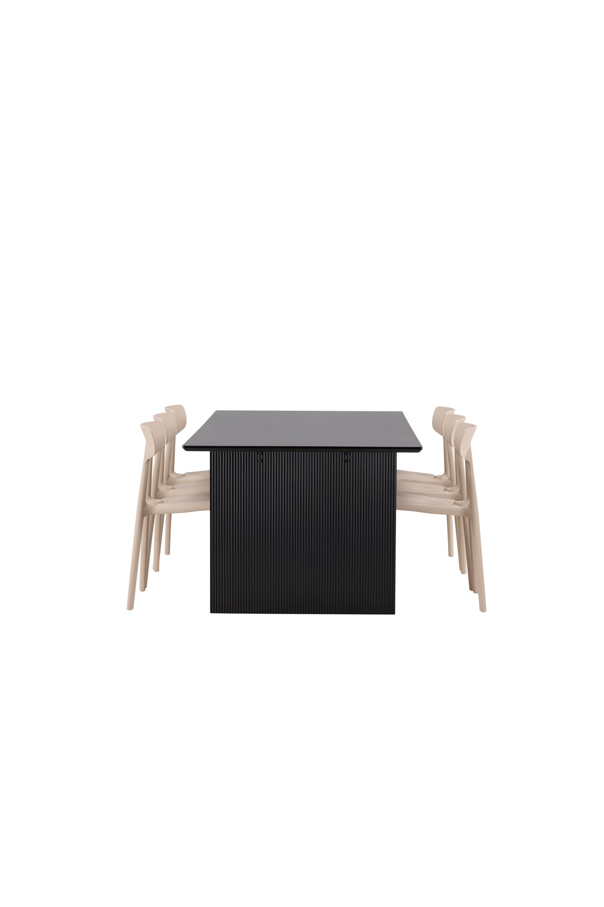 Vail Esszimmerset + Ursholmen 200cm/6St. in Beige präsentiert im Onlineshop von KAQTU Design AG. Esszimmerset ist von Venture Home