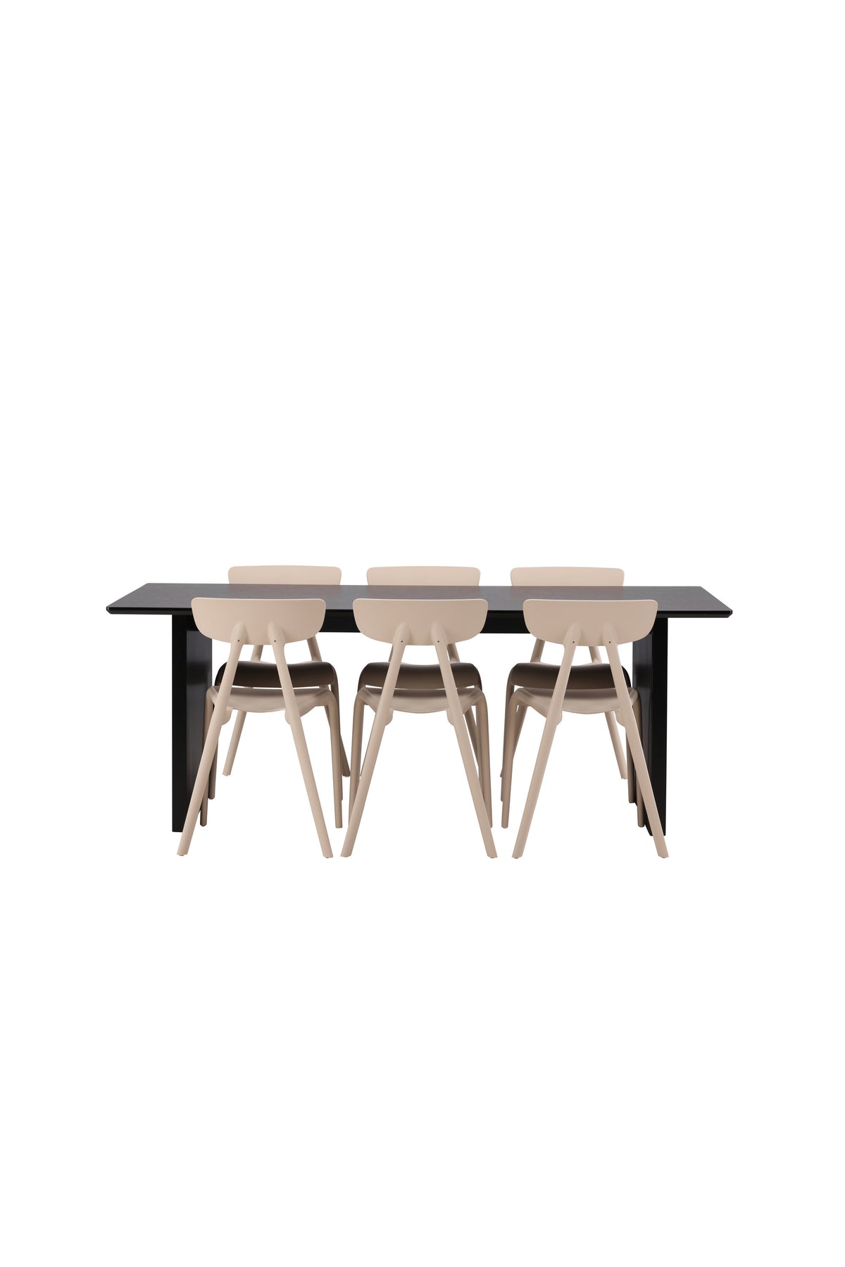 Vail Esszimmerset + Ursholmen 200cm/6St. in Beige präsentiert im Onlineshop von KAQTU Design AG. Esszimmerset ist von Venture Home